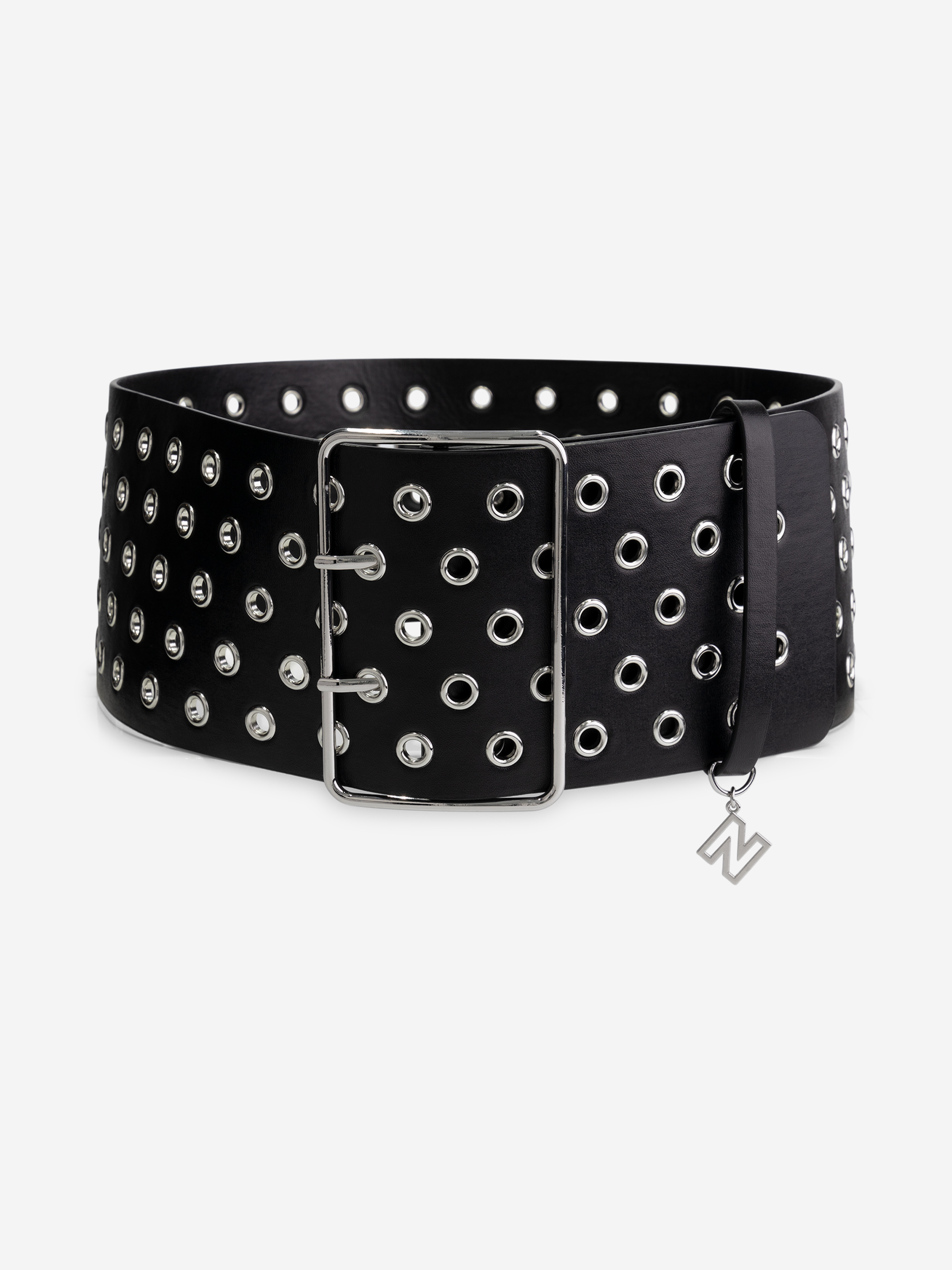 Big waist belt with eyelets