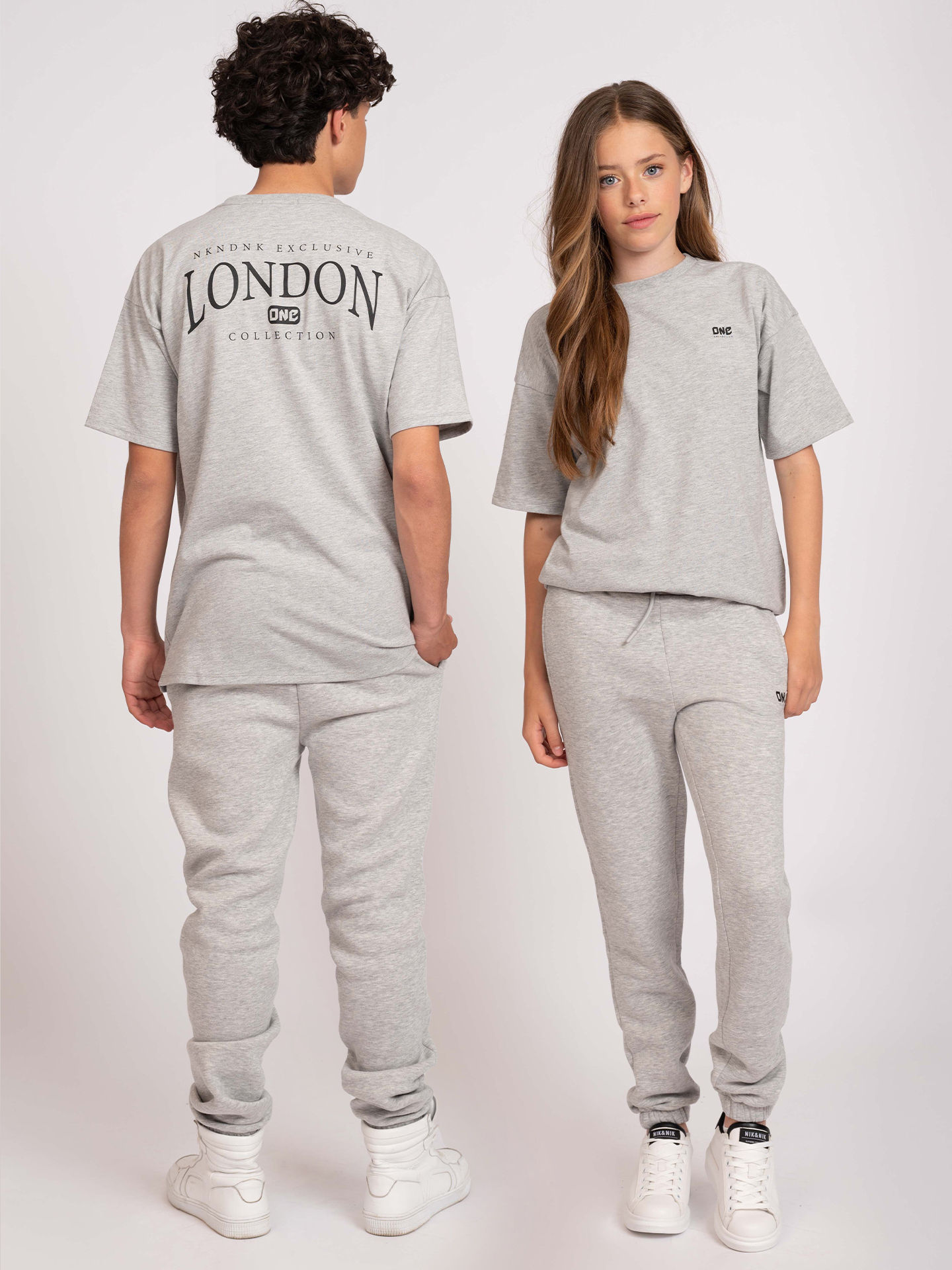 Sweatpants with small London print