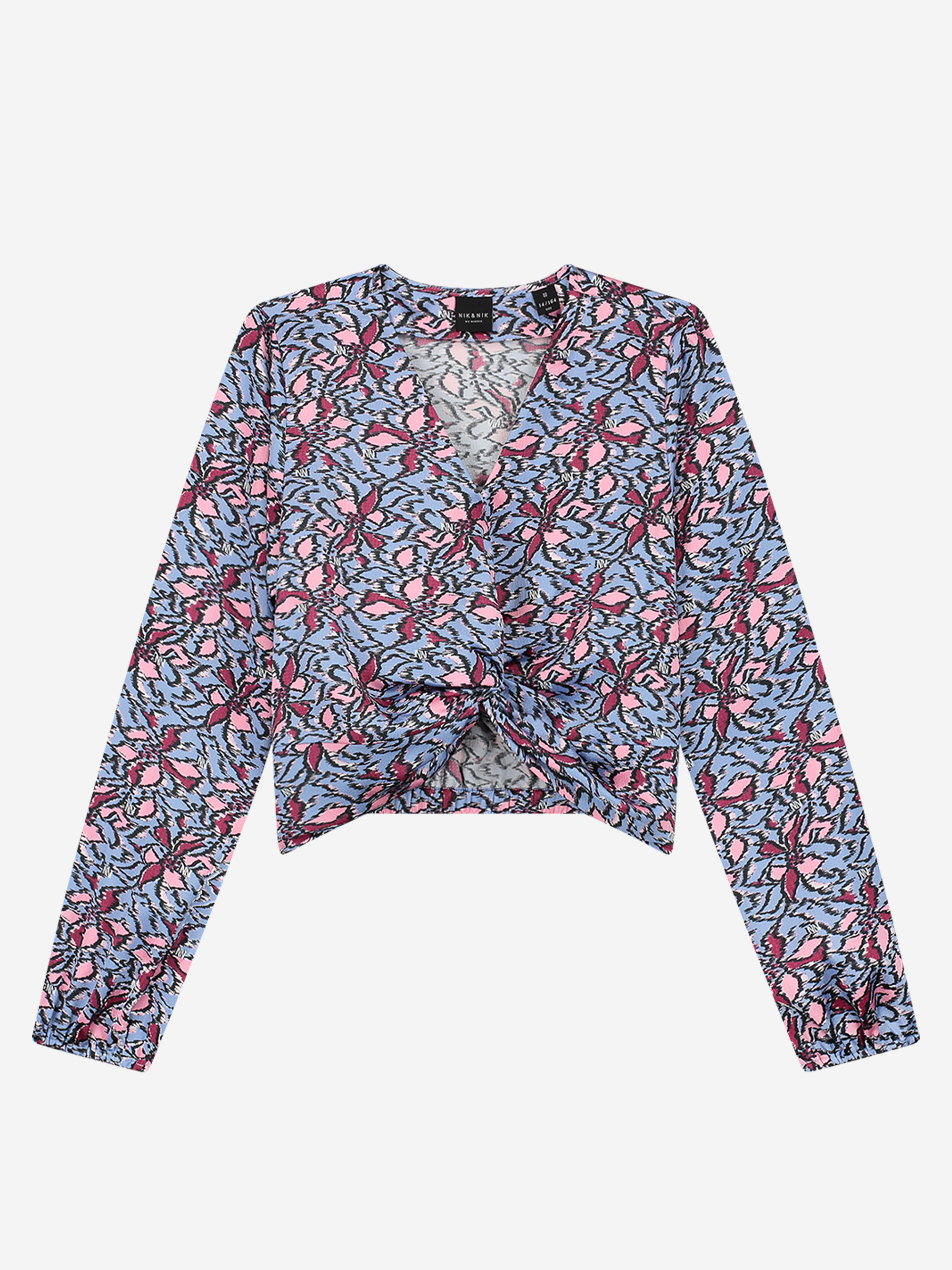 Top with print and knot detail