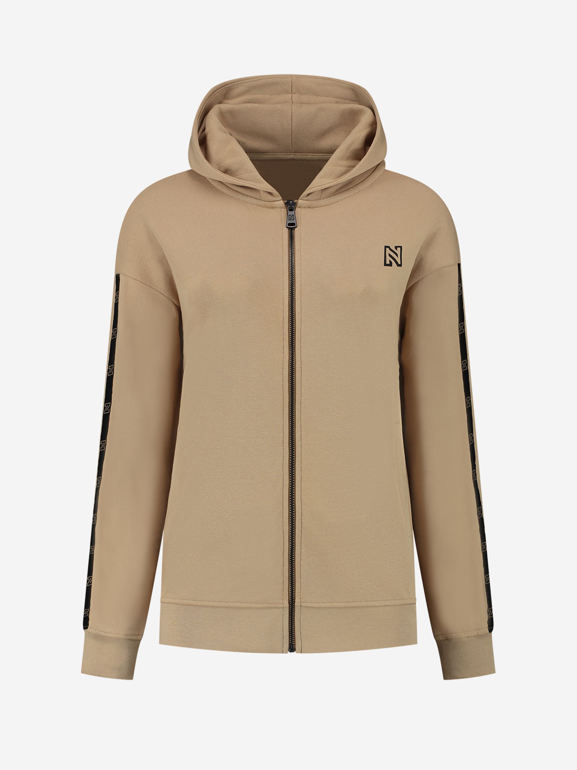 Zip hoodie with N logo 