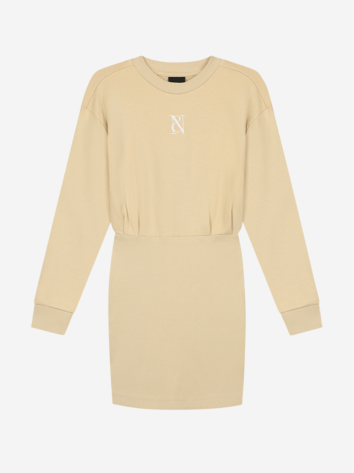 Sweatdress with rib bottom