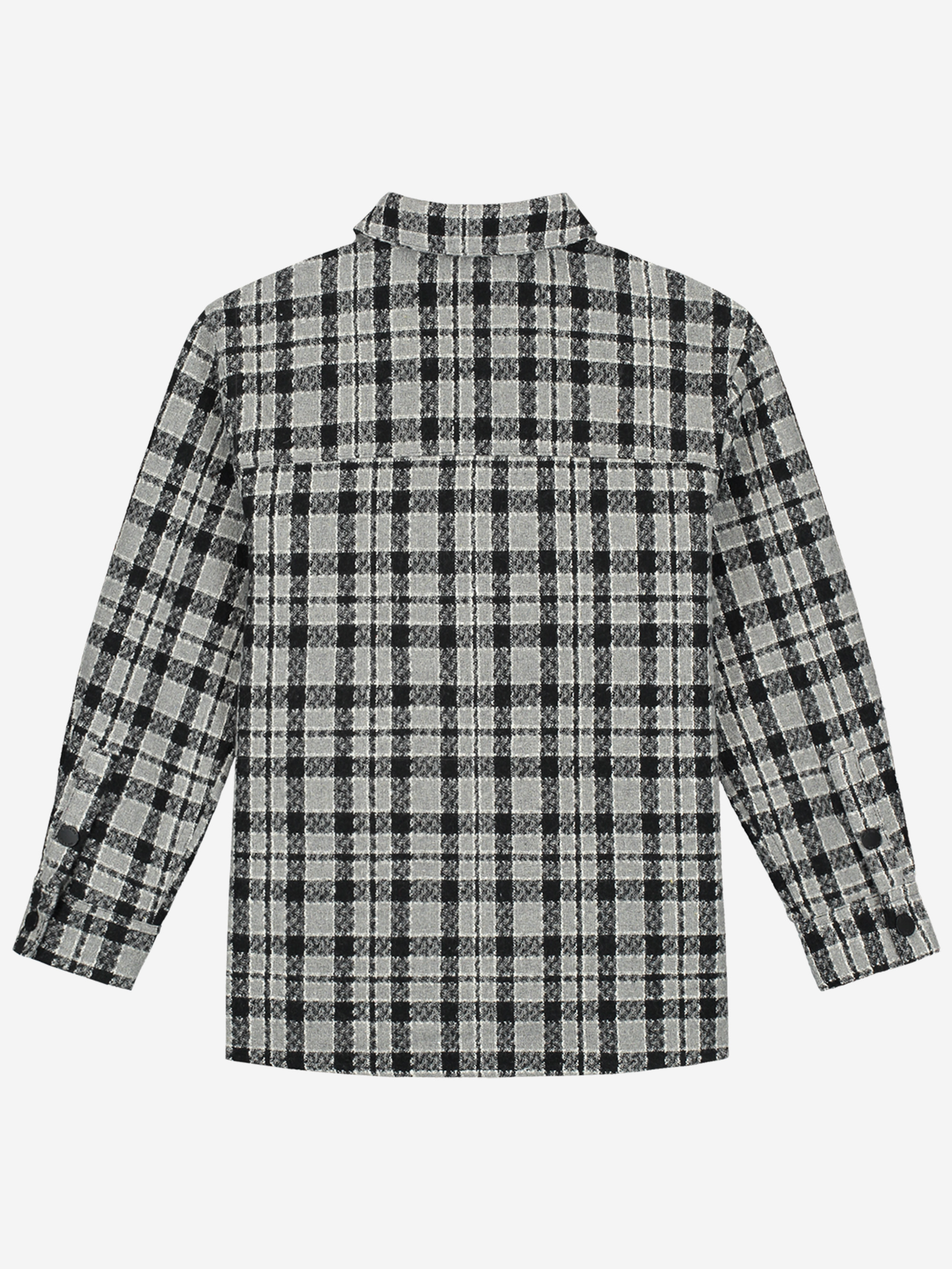 Checked overshirt with chest pocket