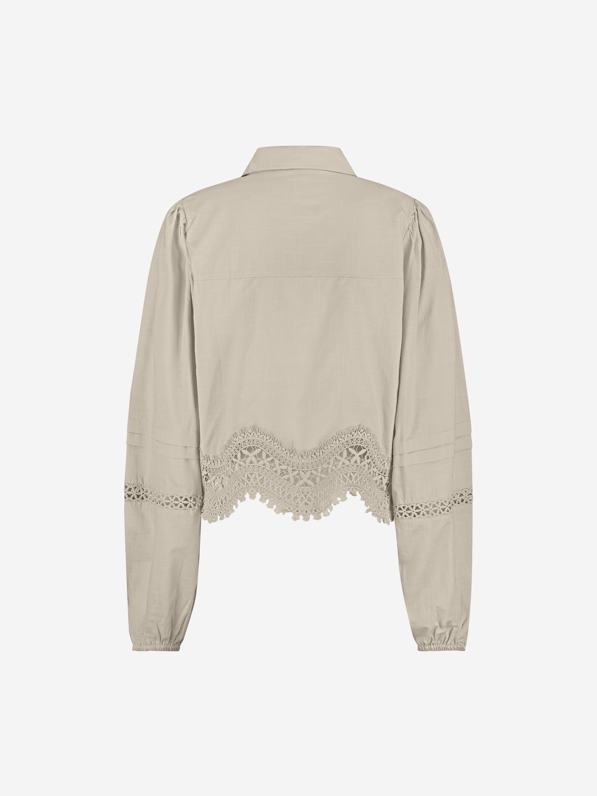 Blouse with broderie anglaise