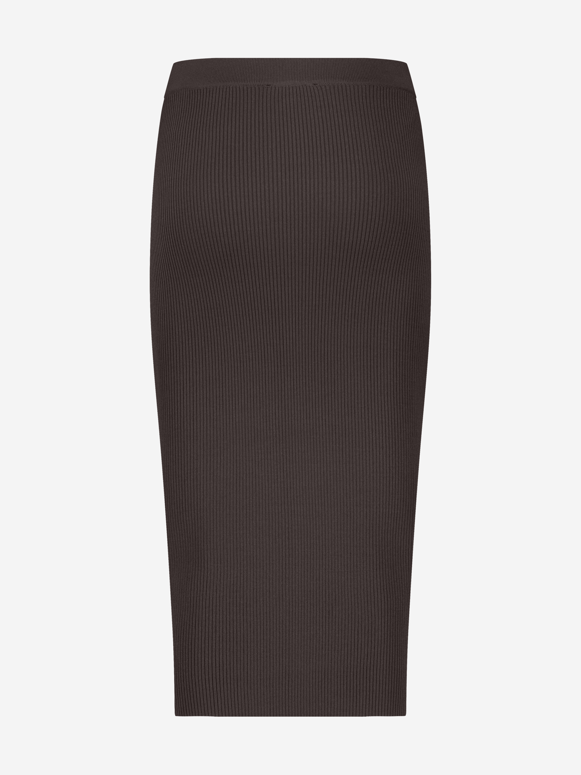 Long fitted skirt with buckle detail