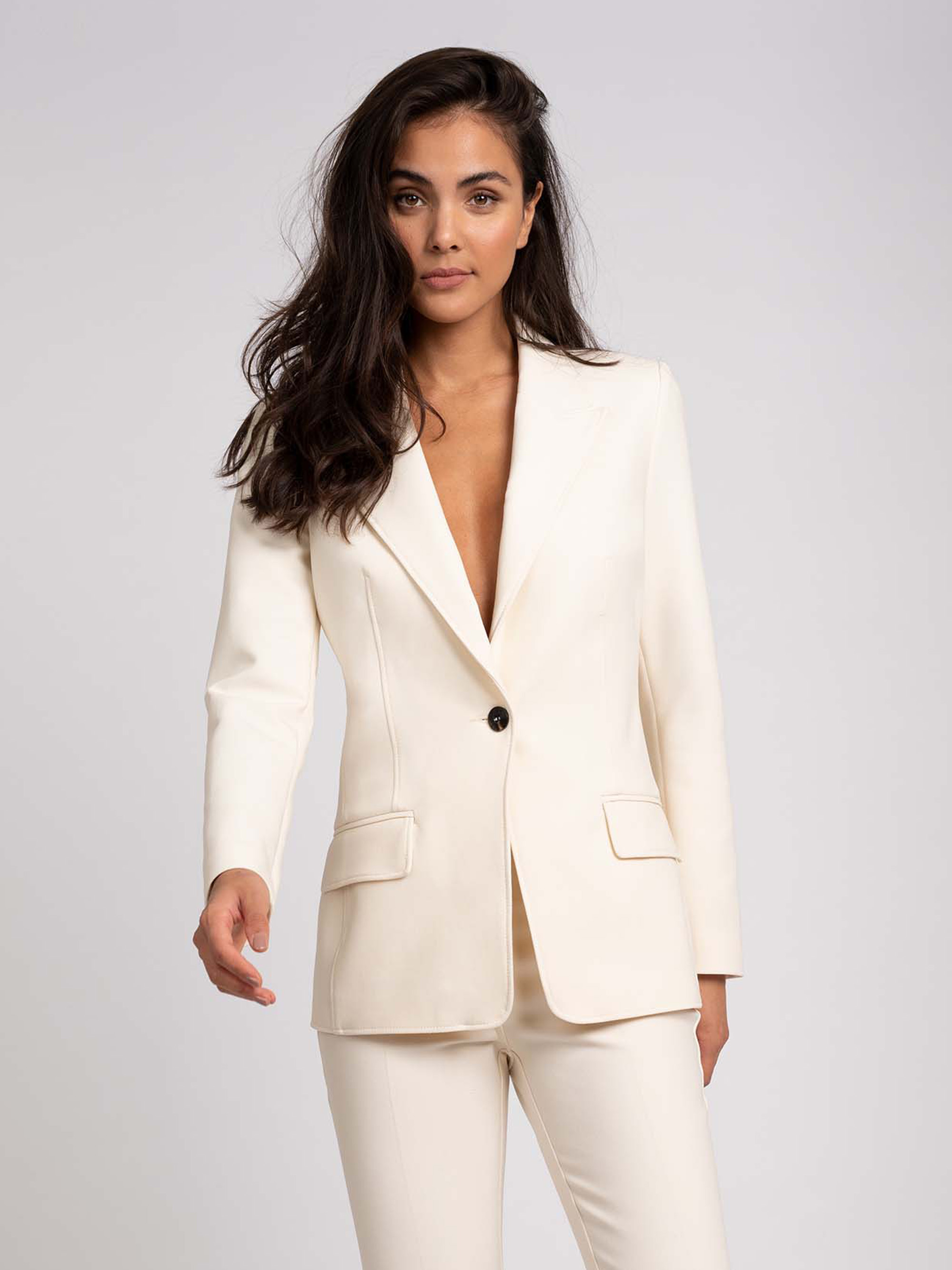  Classic blazer with flap pockets