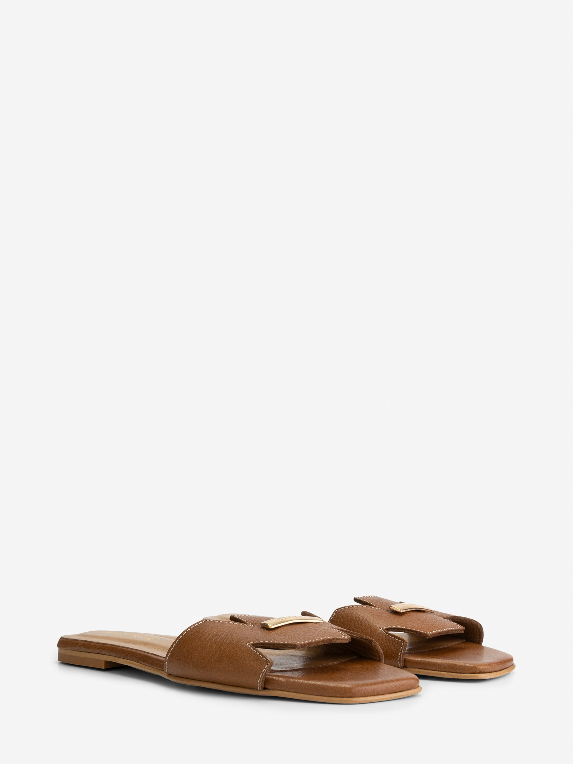 Leather NIKKIE slides