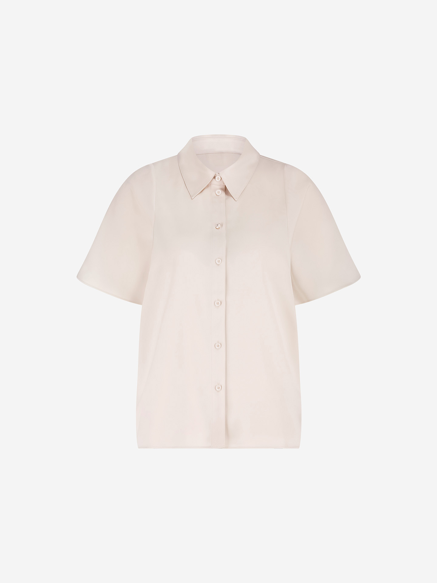Blouse with wide split sleeves
