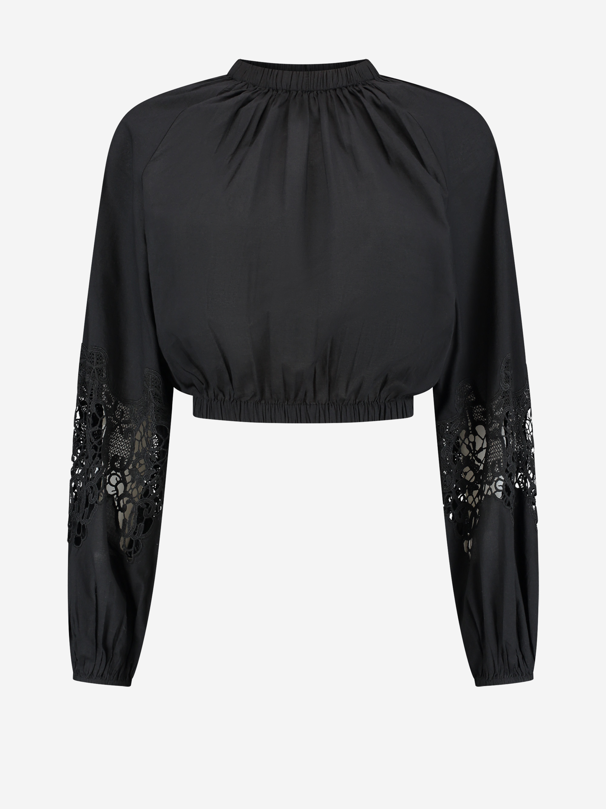 Korte blouse met Embroidery