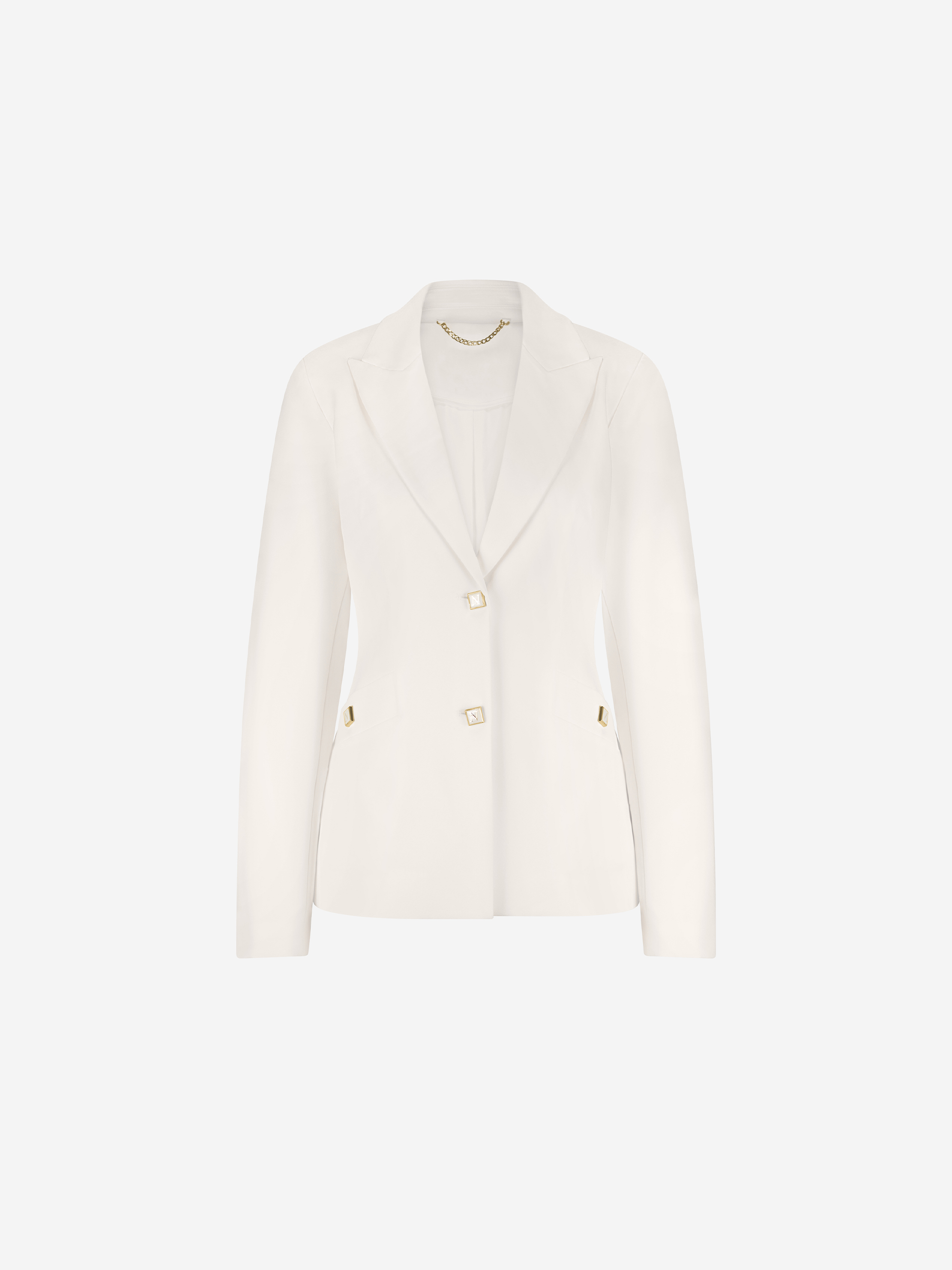 Tailored melange blazer