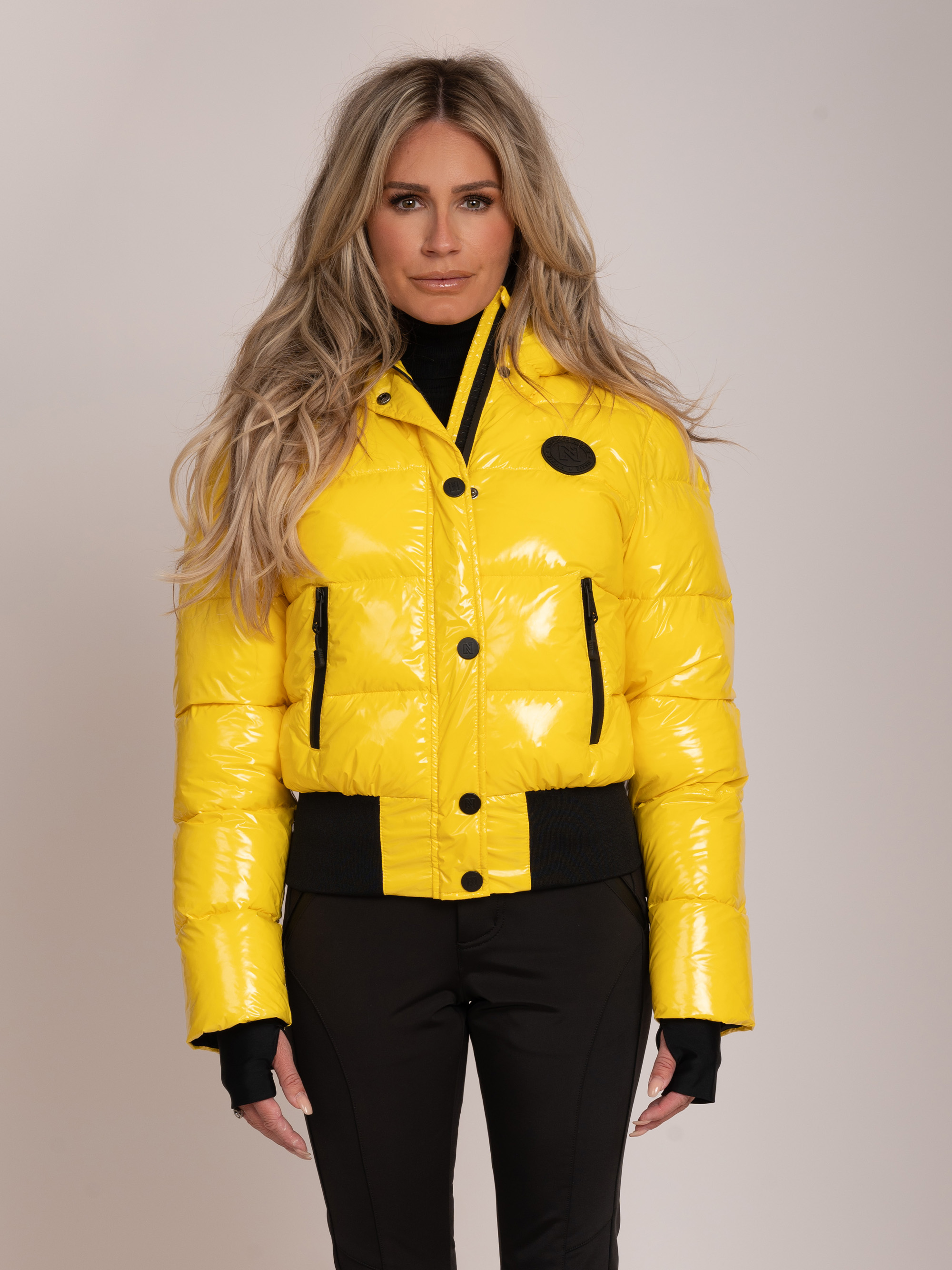 Shiny shop ski jacket