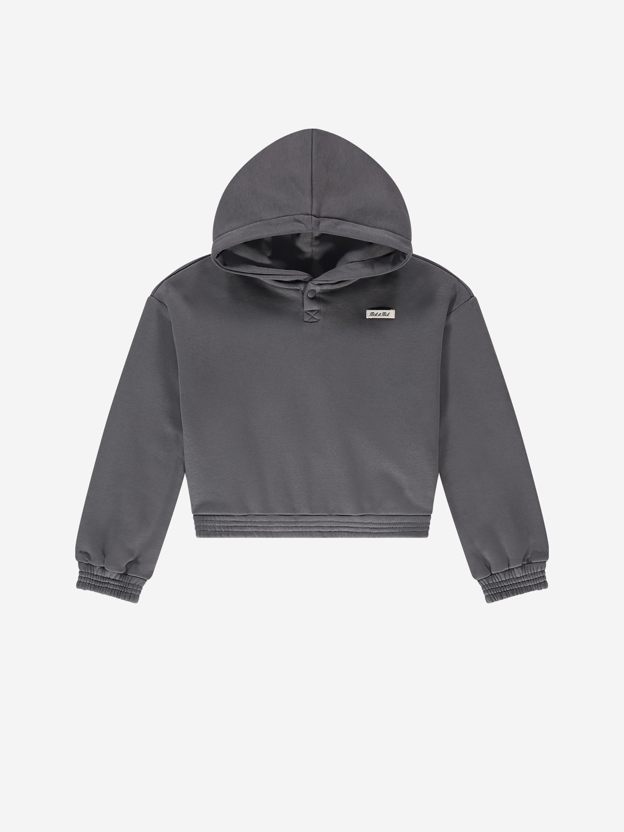Cropped hoodie with logo