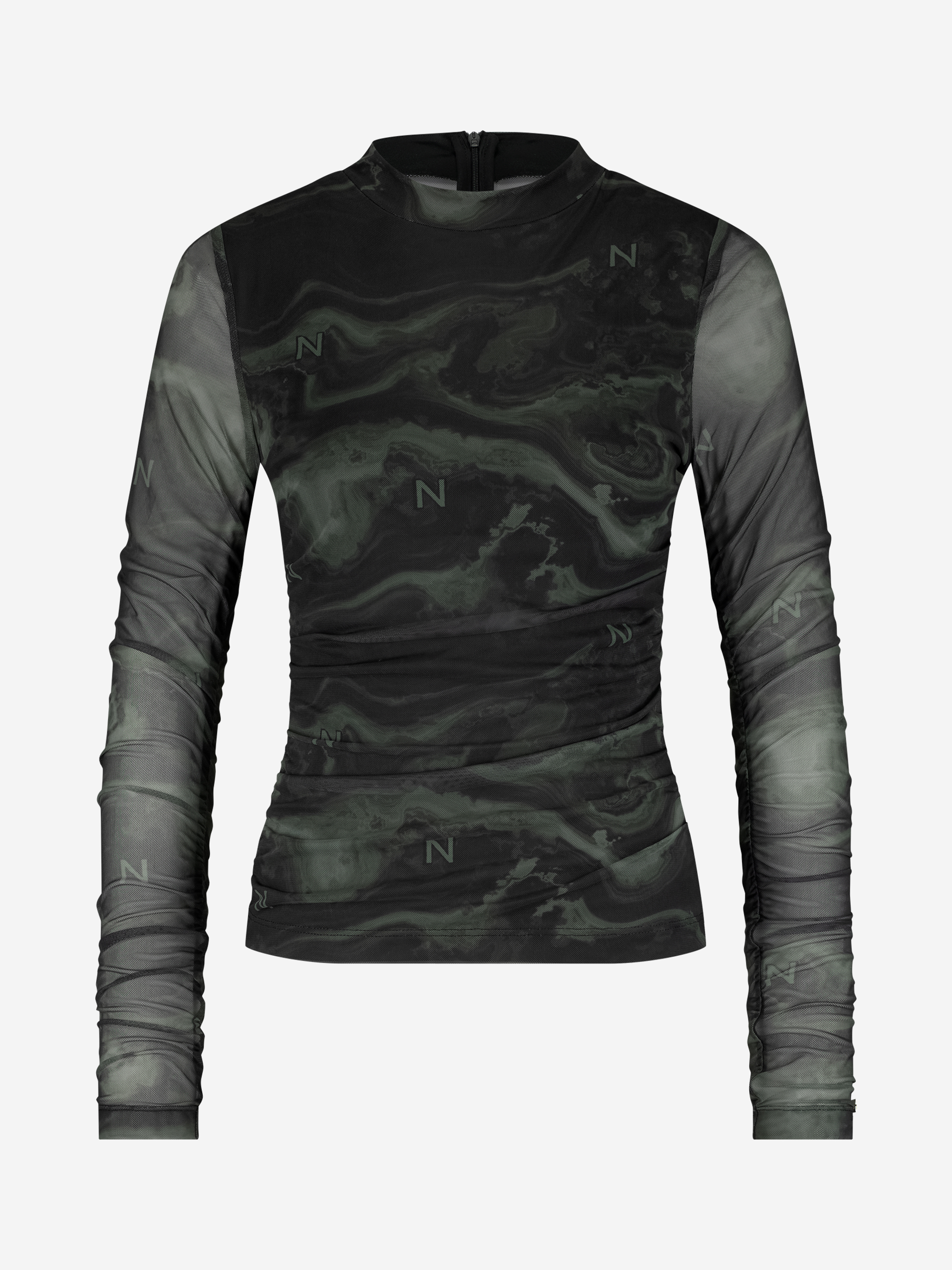 Marble Mesh Top