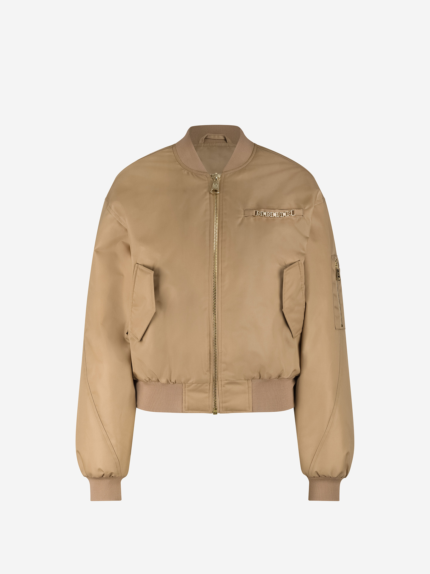 Bomber jacket with logo detail