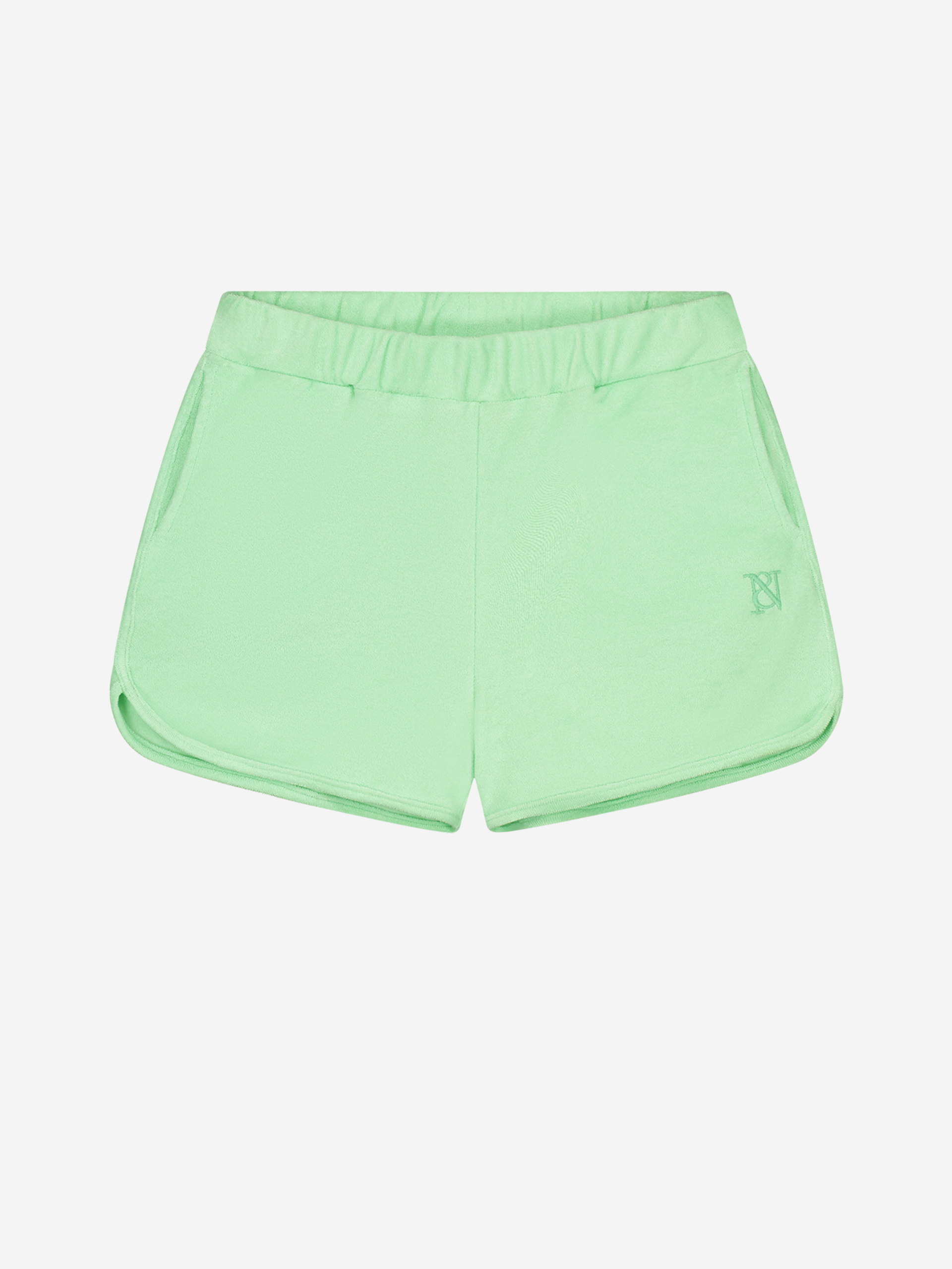 Mid rise toweling short 