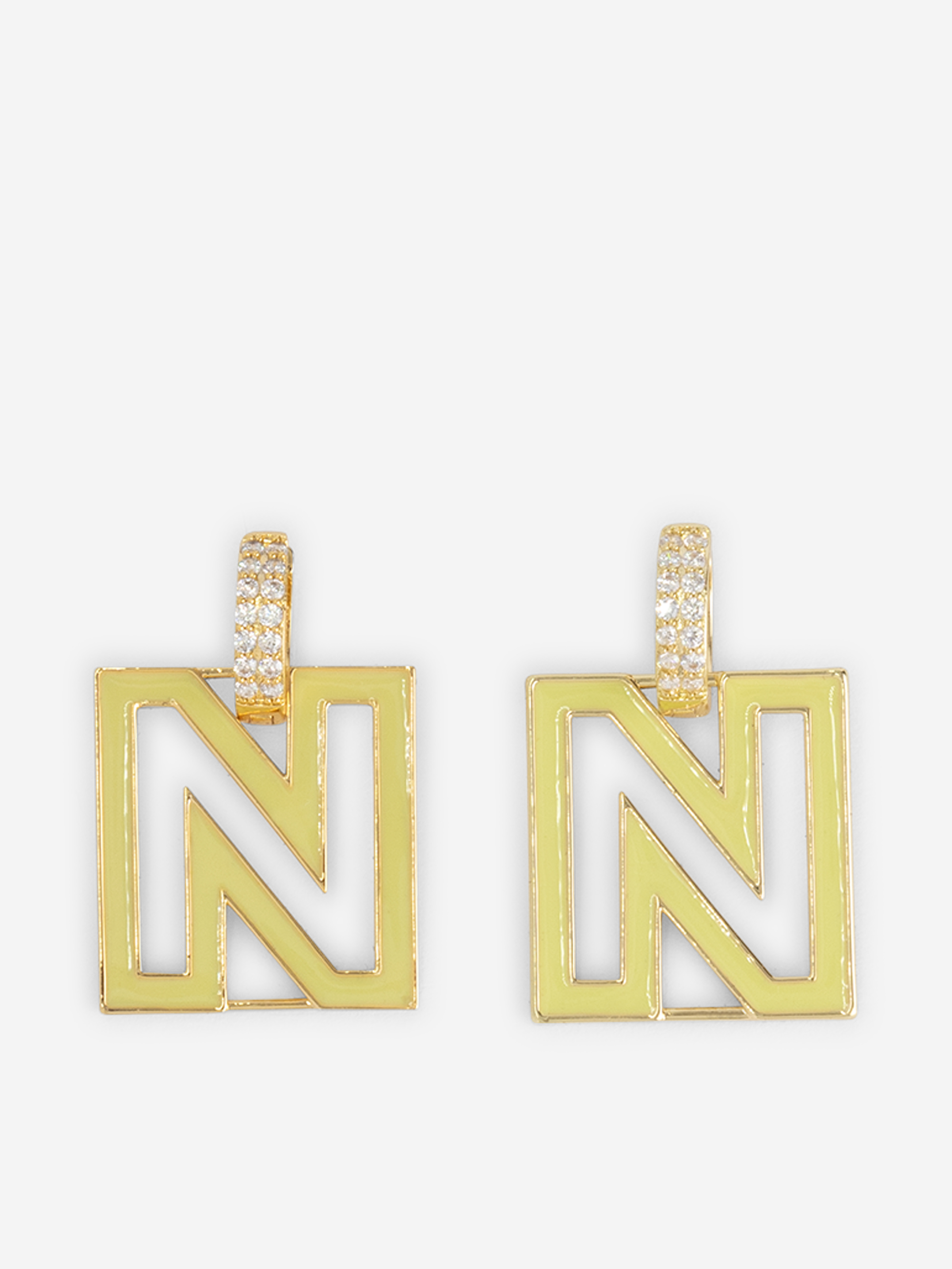 Candy Strass Logo Earrings