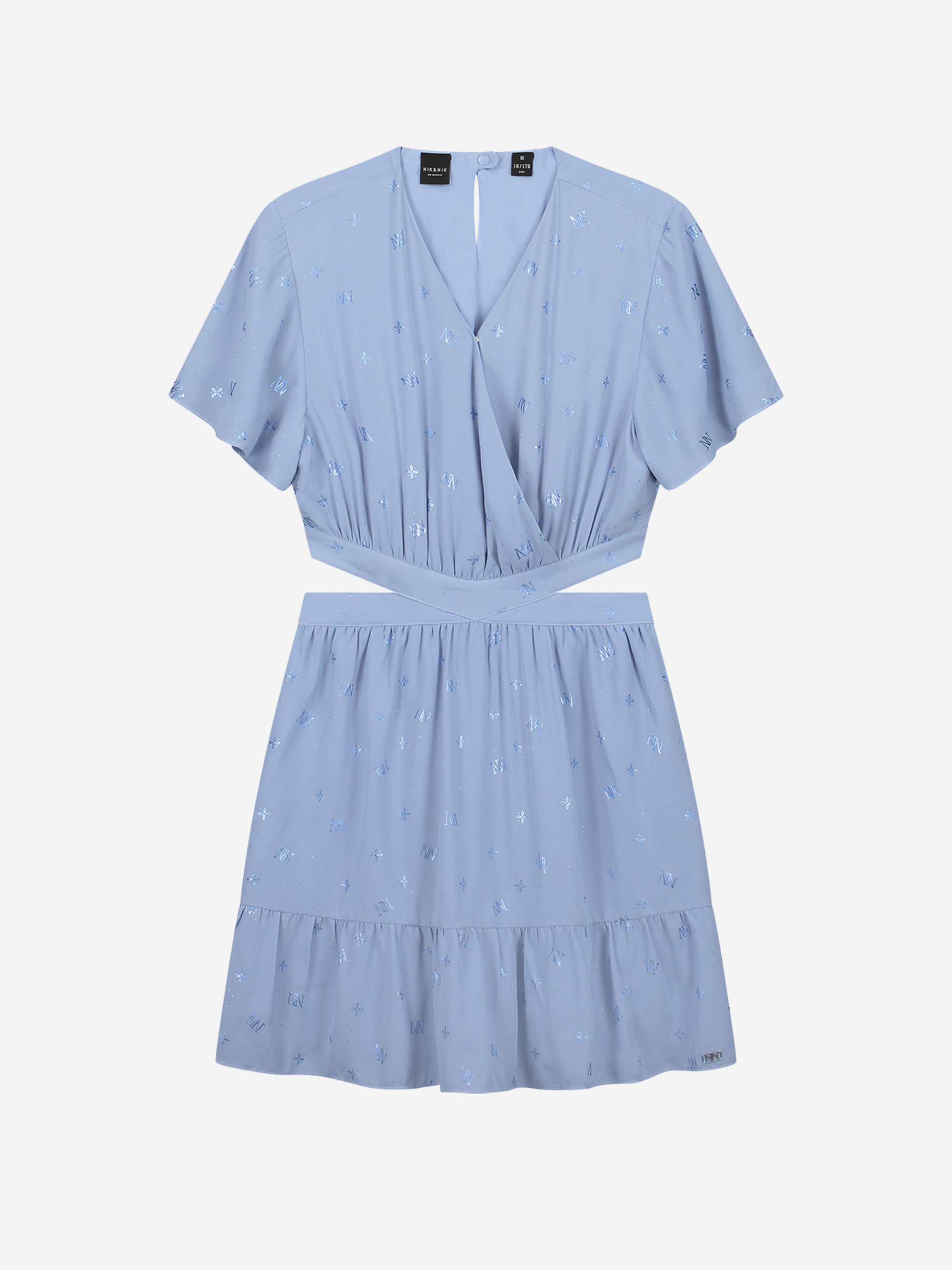Dress with logo pattern