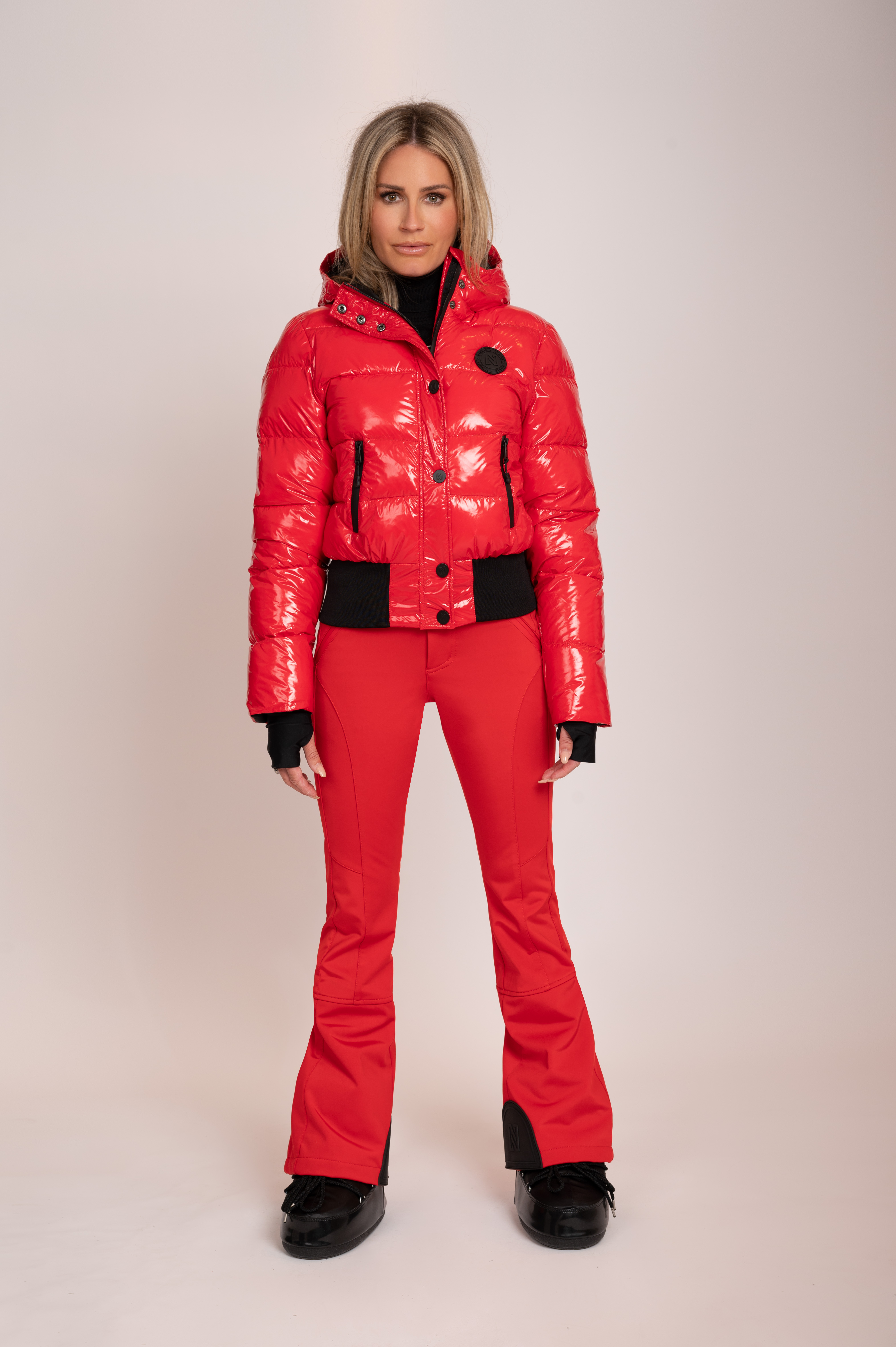 Ski pants with belt