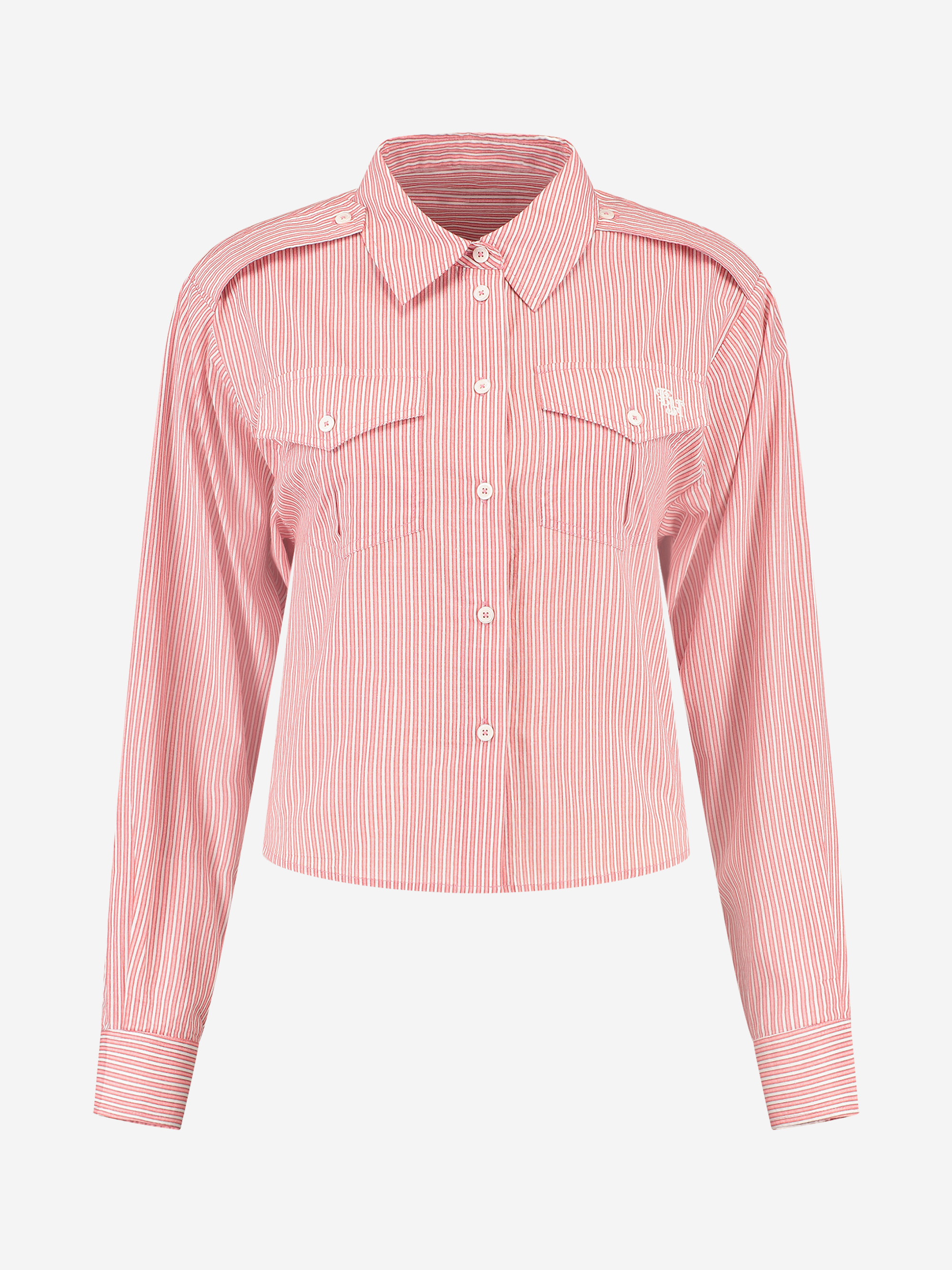 Blouse with stripes