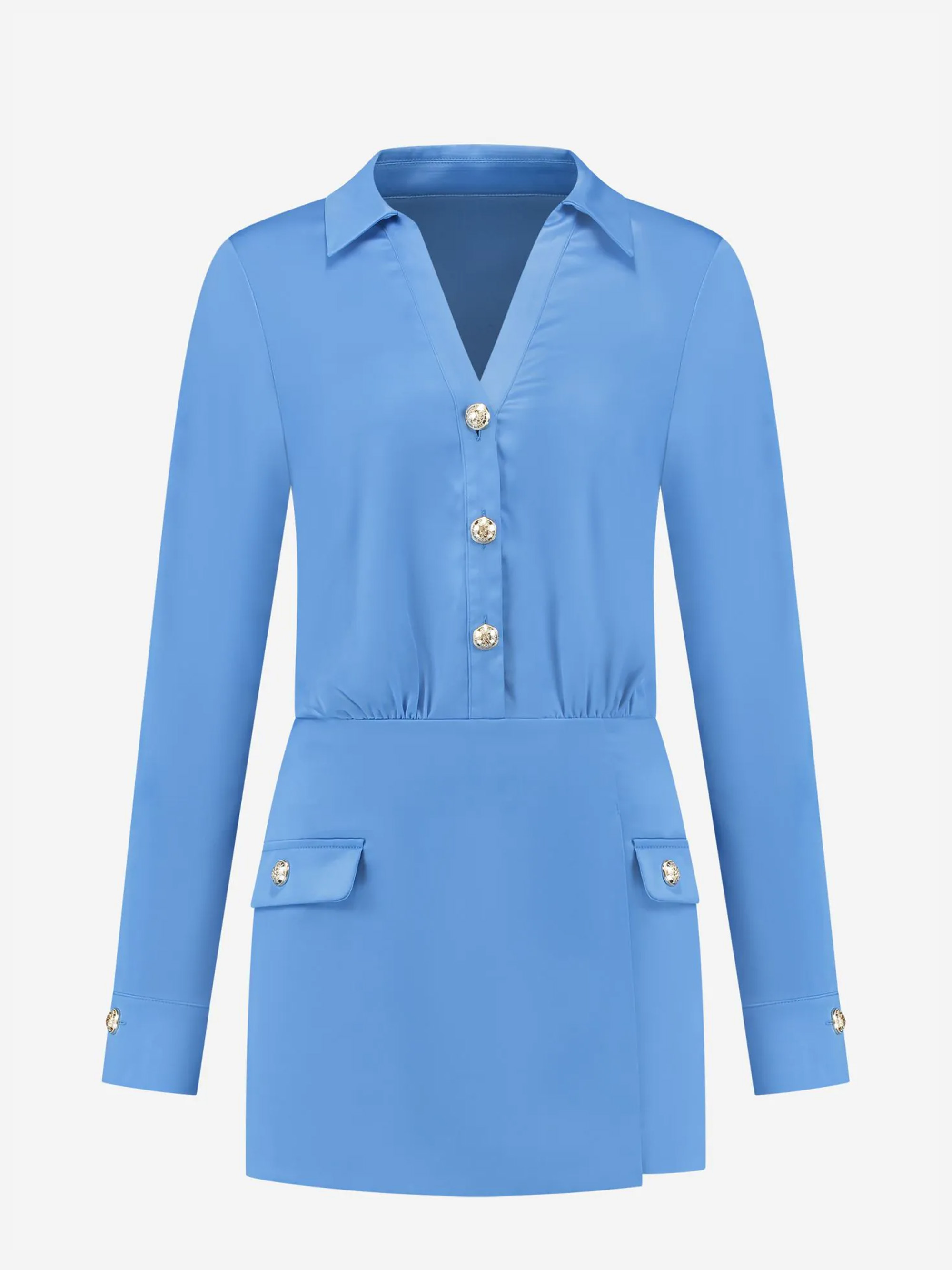 Satijn look playsuit