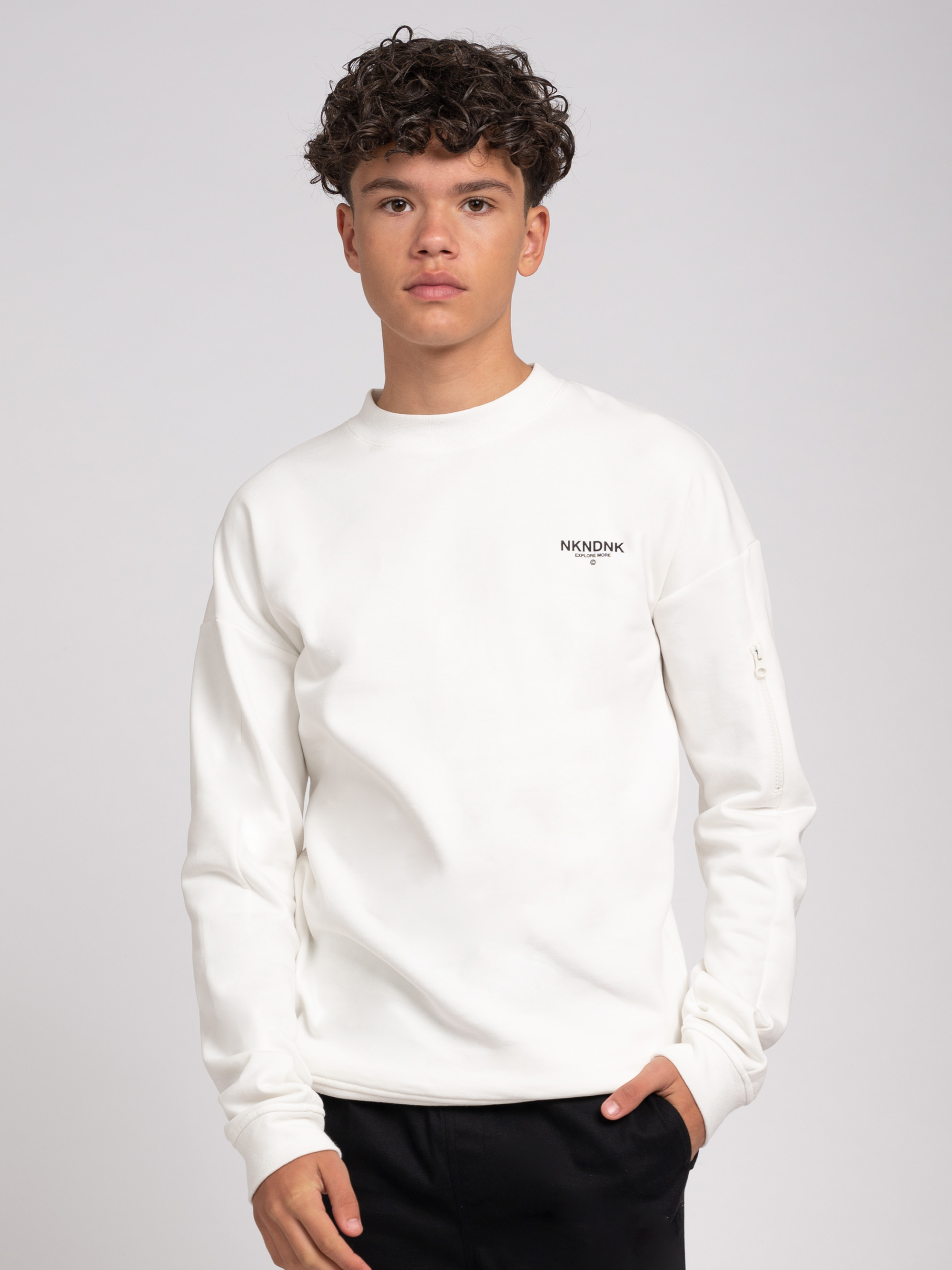 Sweatshirt met ritszakje