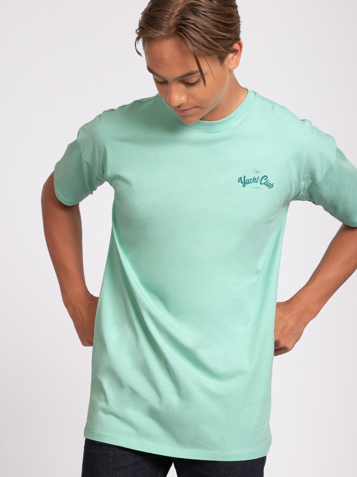 T-shirt with small Yacht club print