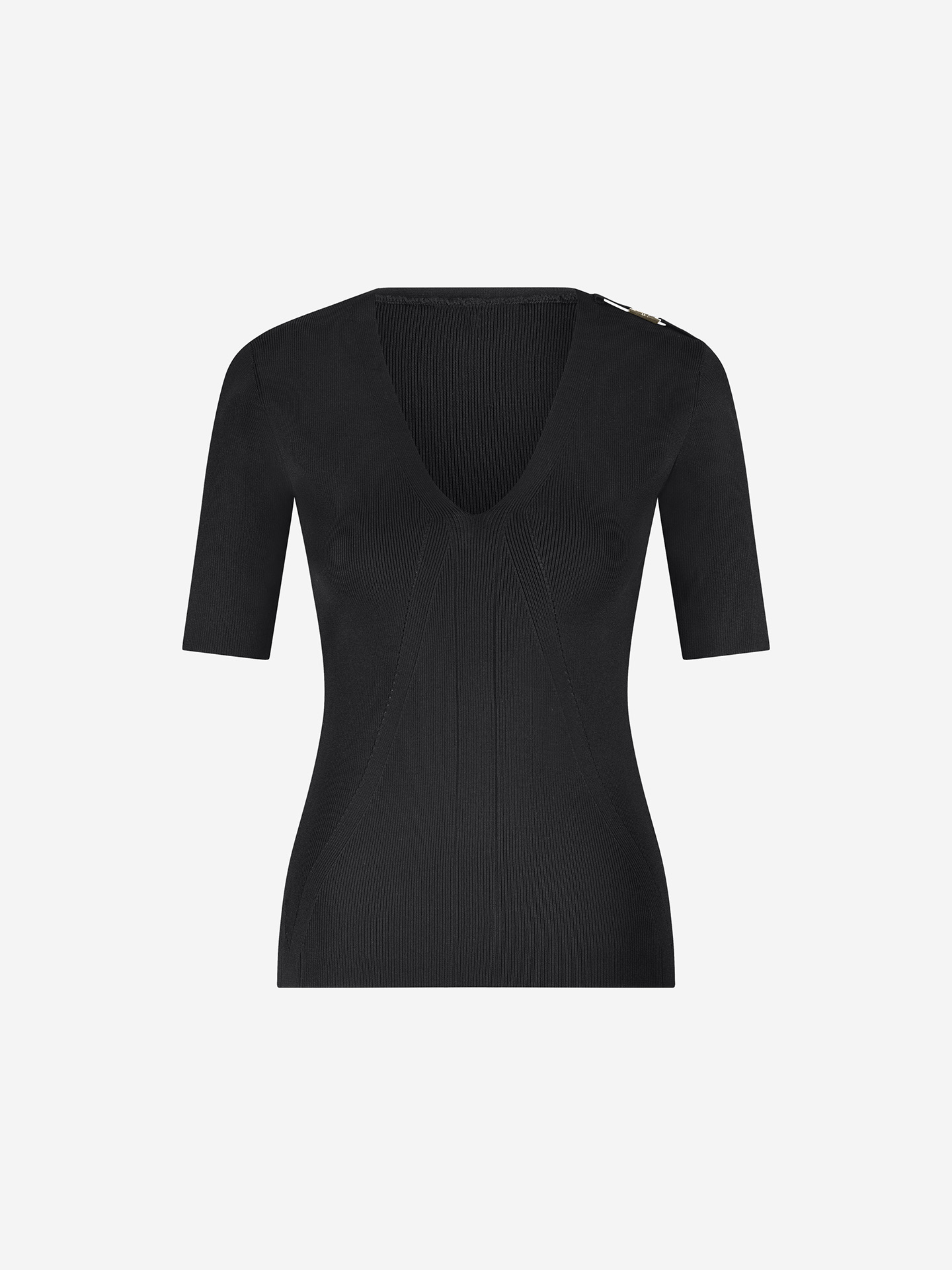 Ribbed top with logo detail