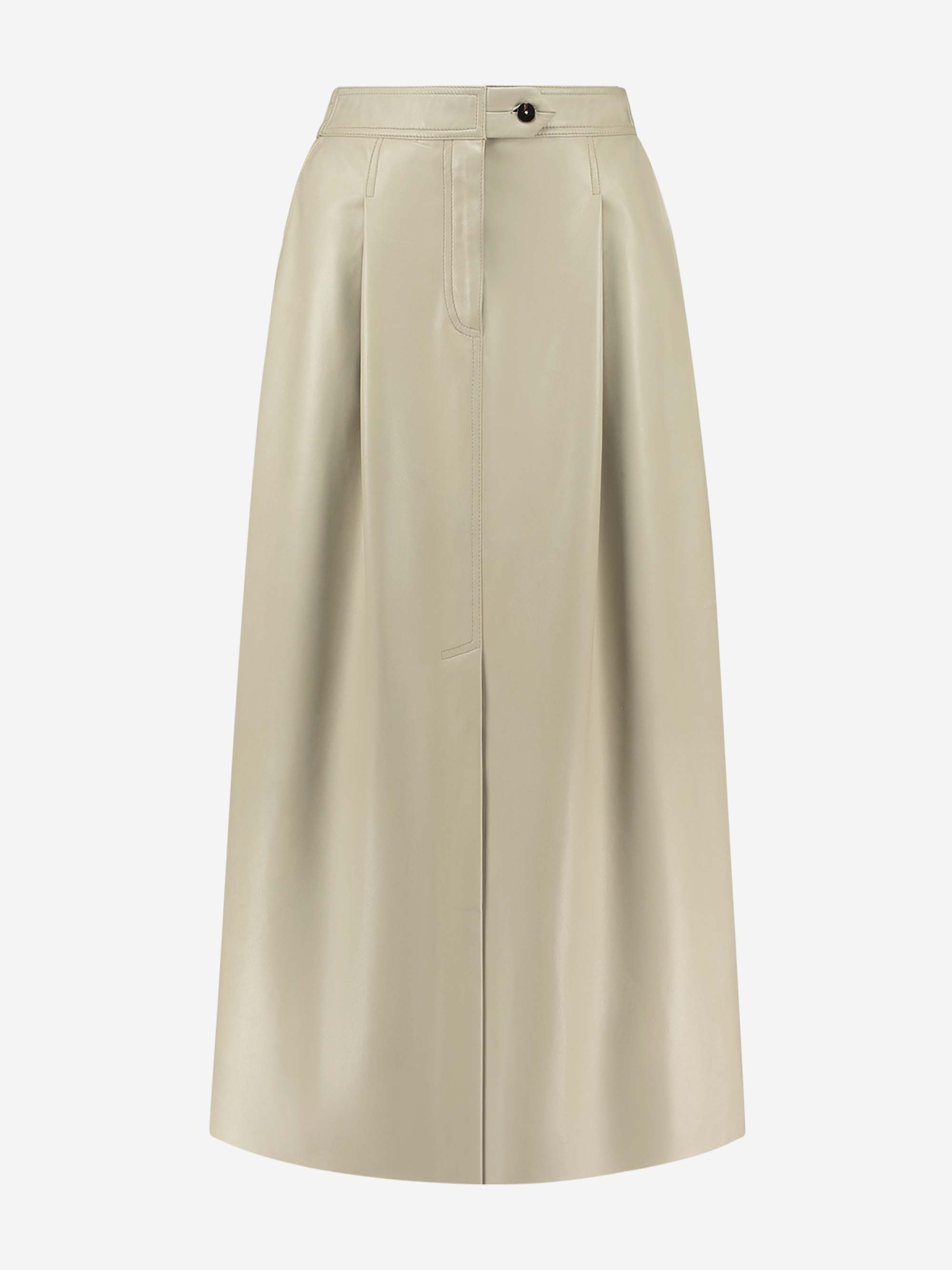 Vegan leather maxi skirt 