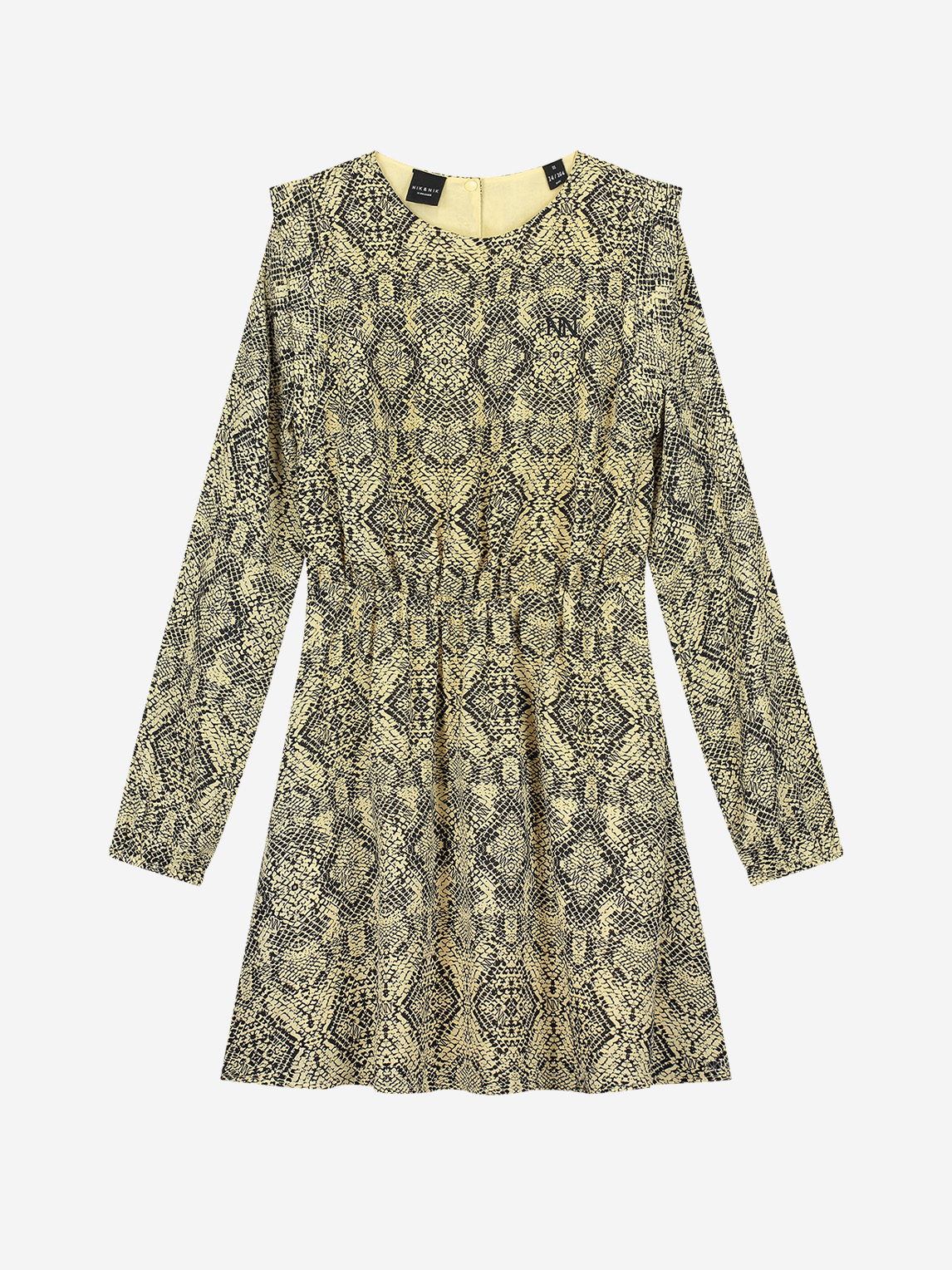 Dress with snake print