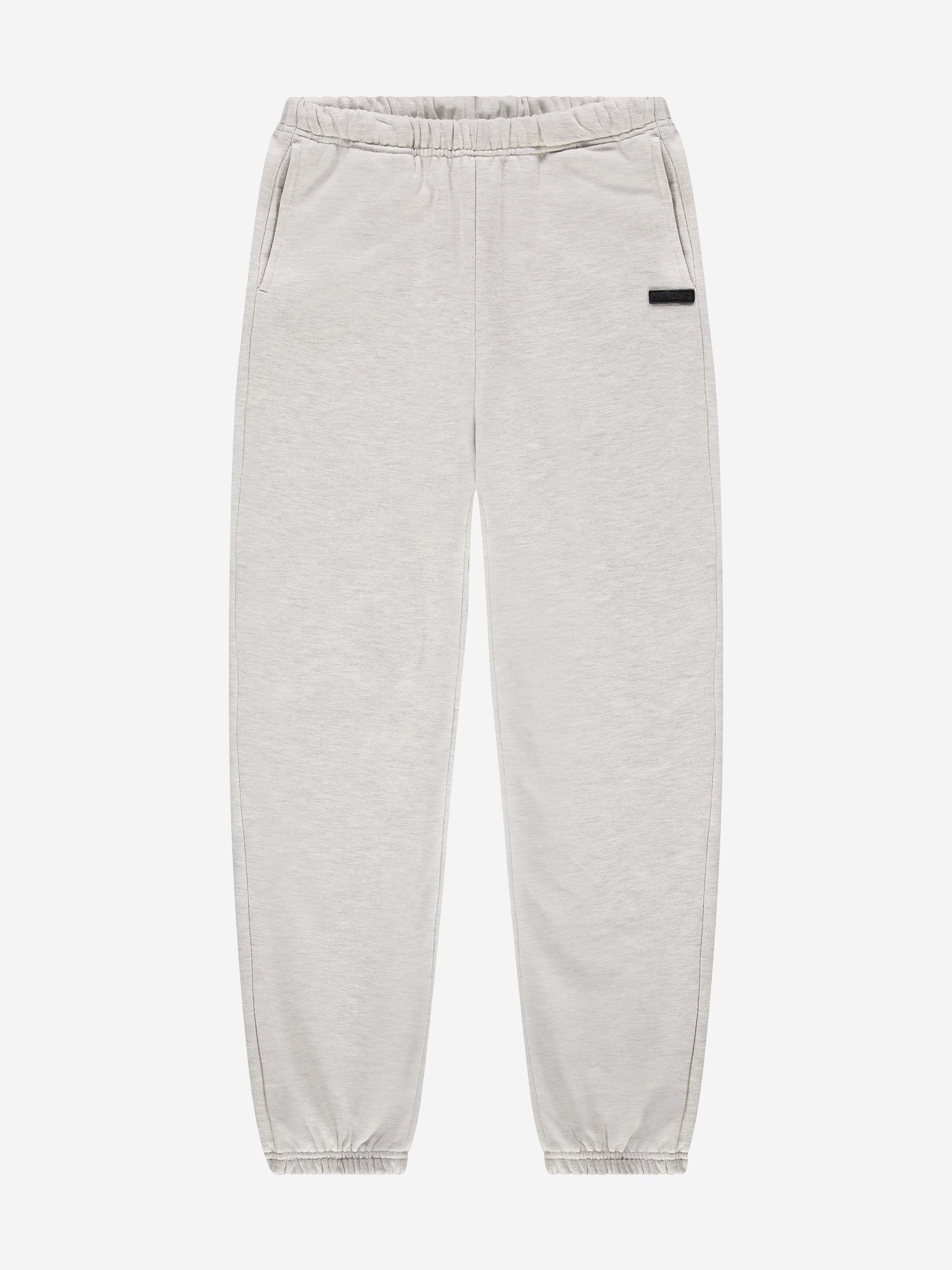 Melange sweatpants with logo patch