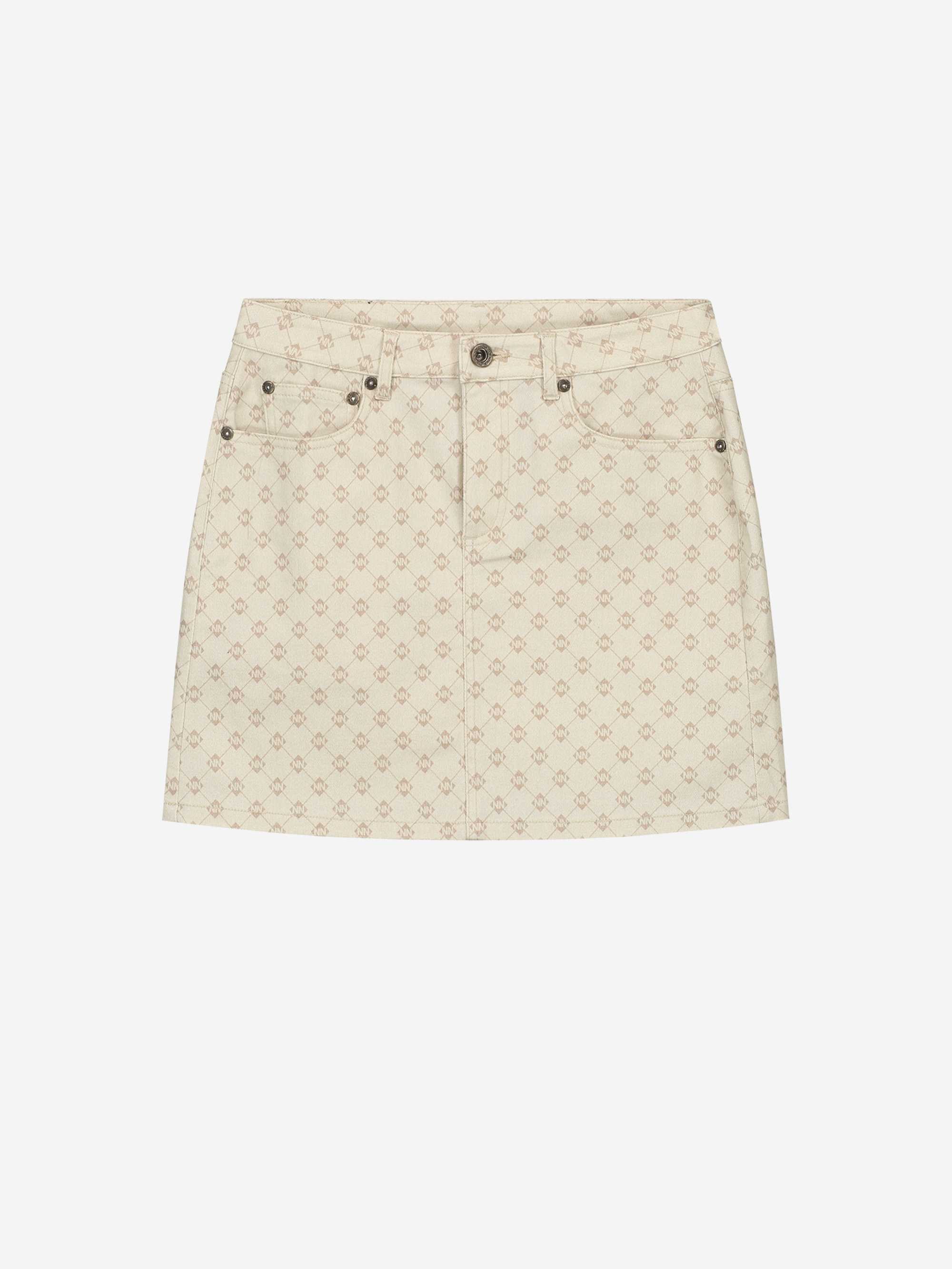 Printed Twill Skirt