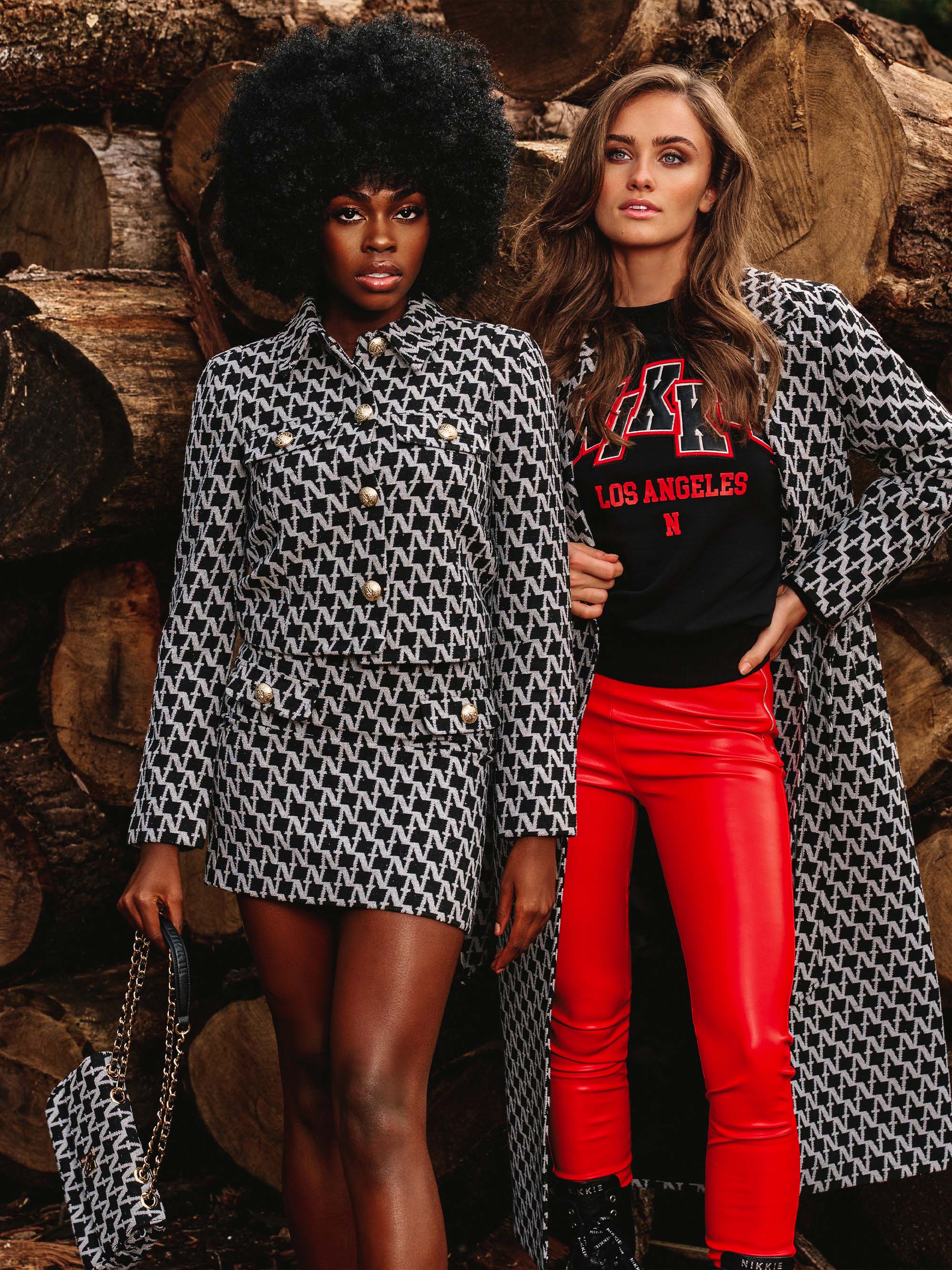 vegan leren broek met hoge taille 