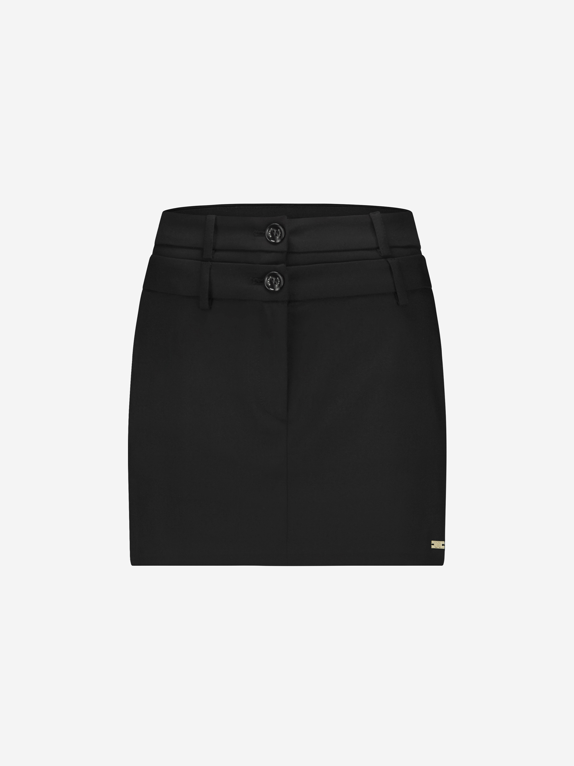Korte skort met dubbele tailleband