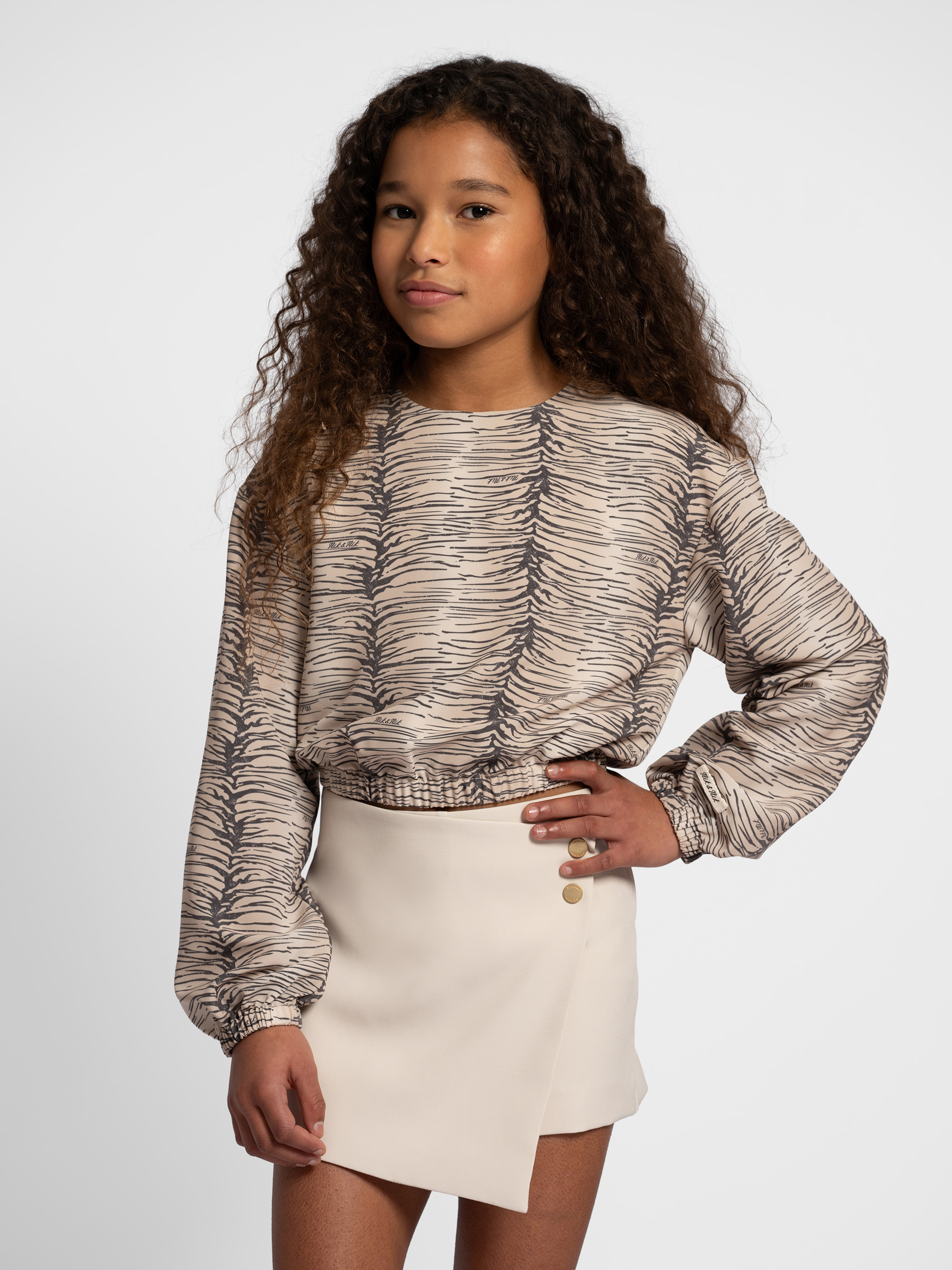 Skort met asymmetrische overlap
