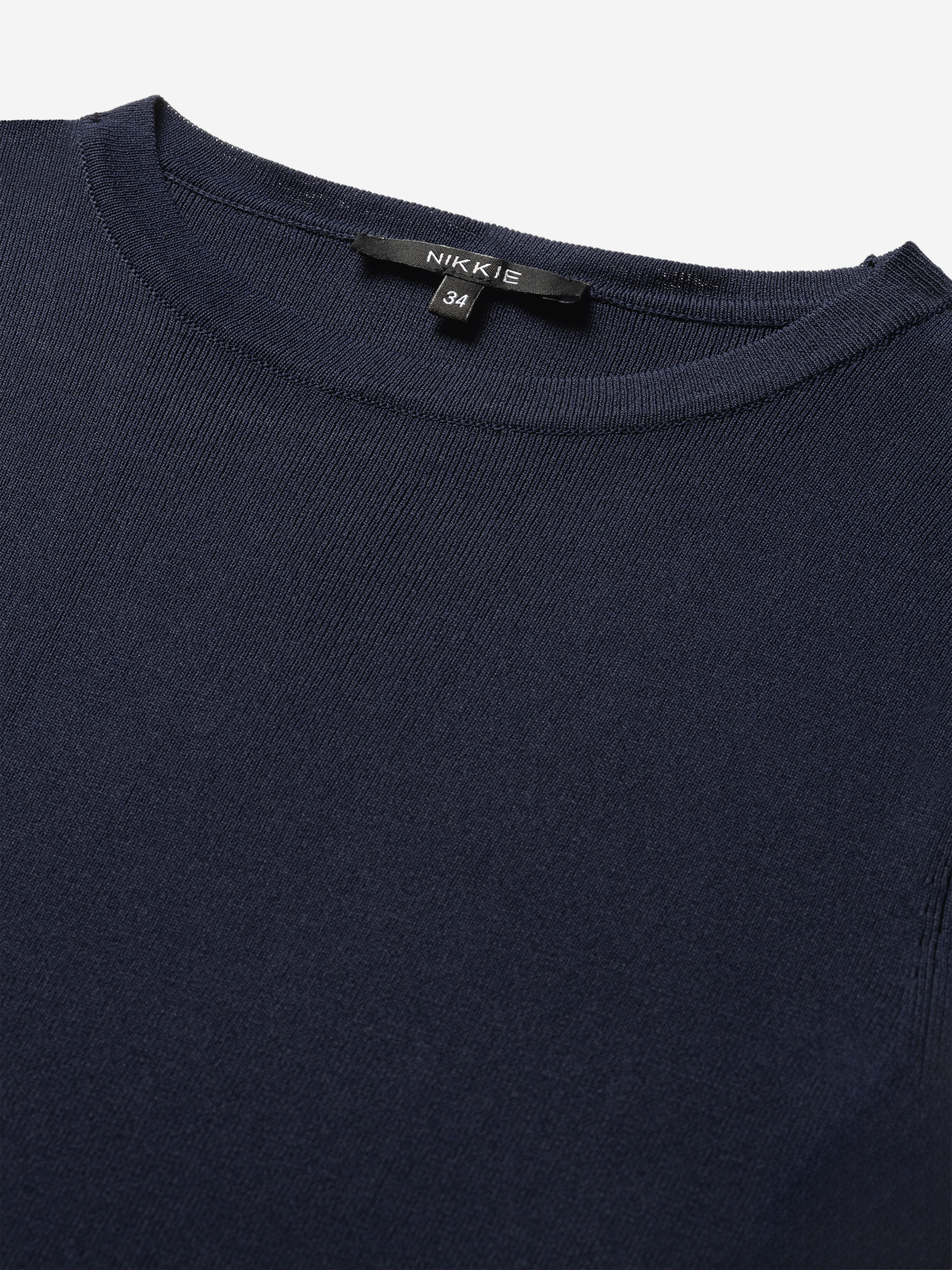Ribbed top with long sleeves