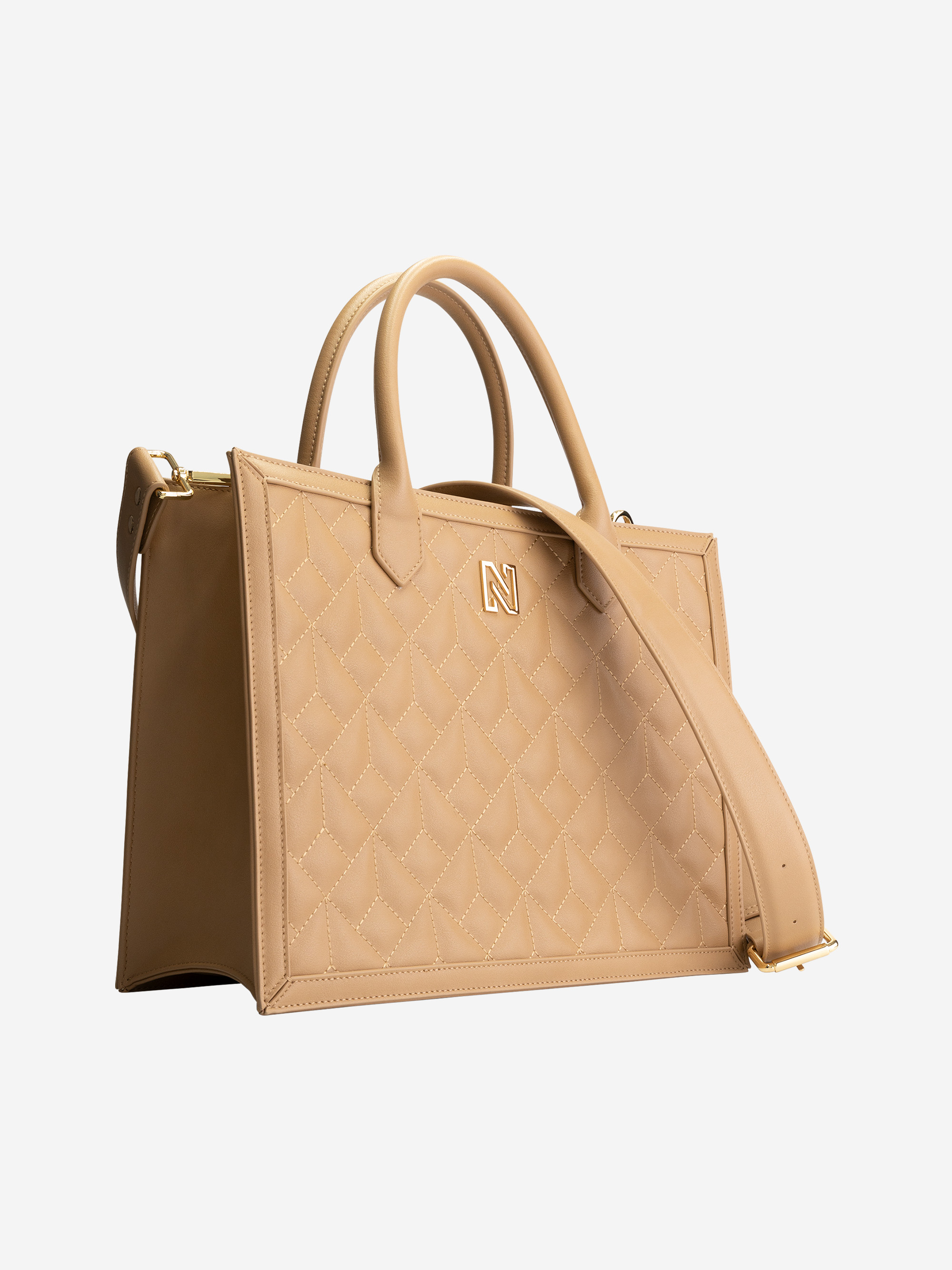 Padded shopper with N logo