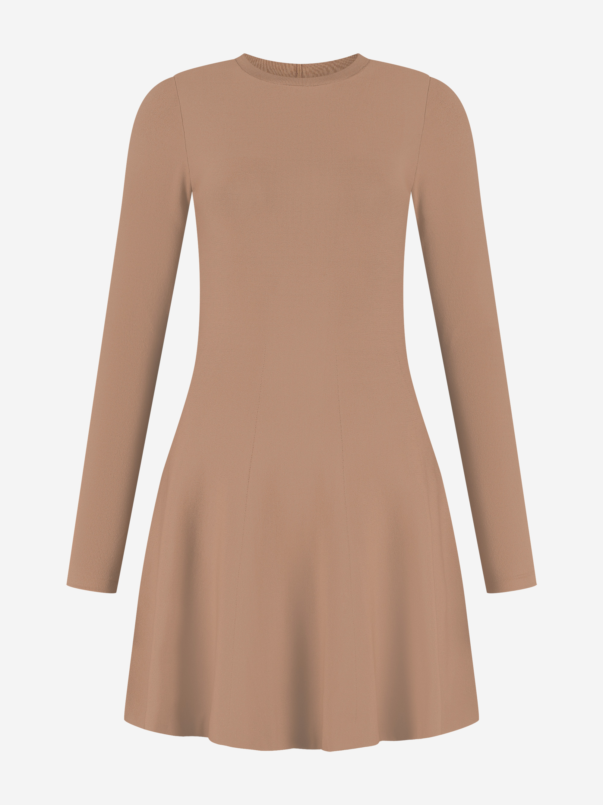 A-line dress with long sleeves
