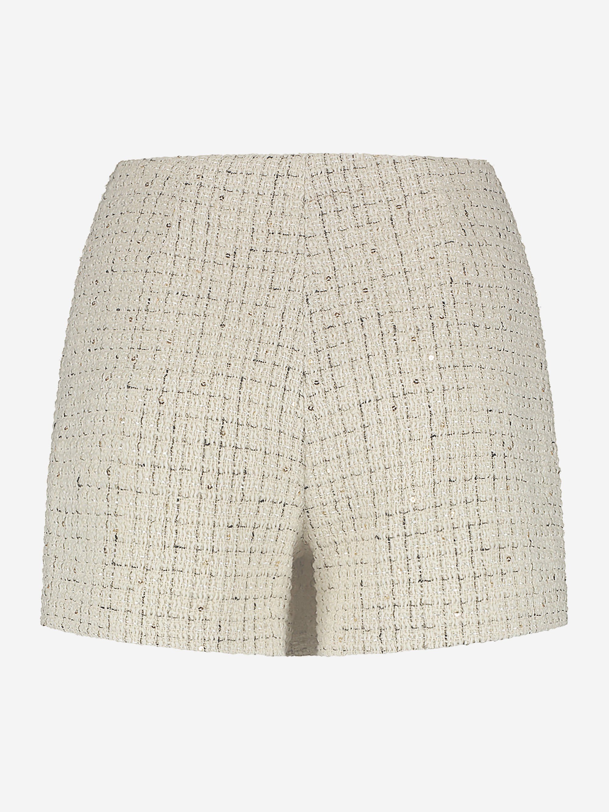 Fitted skort with houndstooth pattern