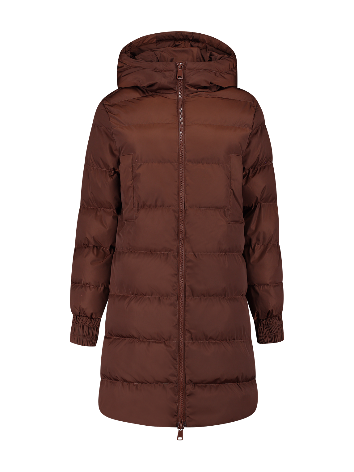 Long Puffer Coat with hood 