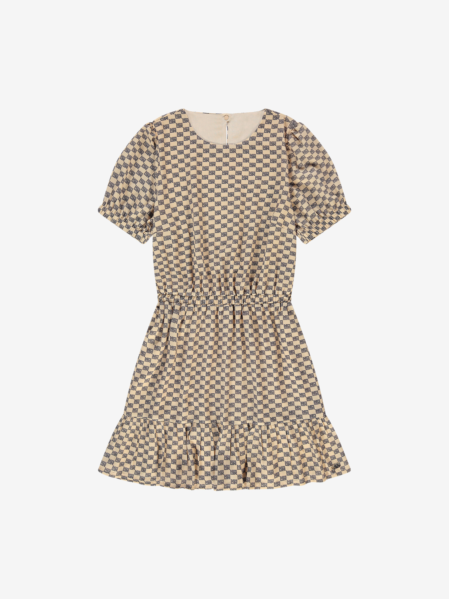 Dress with logo pattern