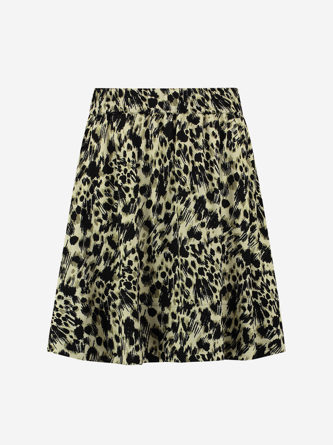 A-line Skirt with leopard print 
