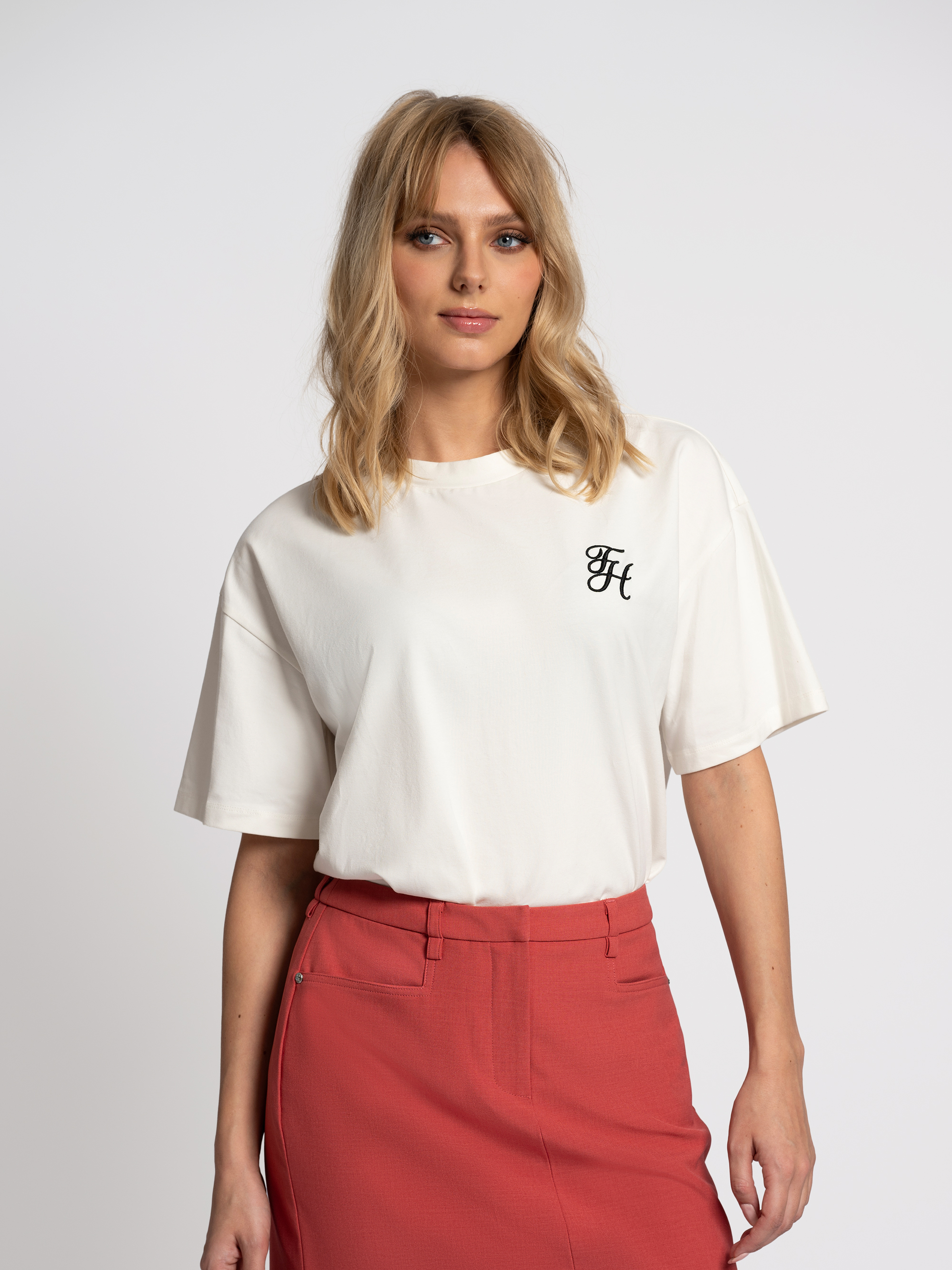 T-shirt with logo print on the back