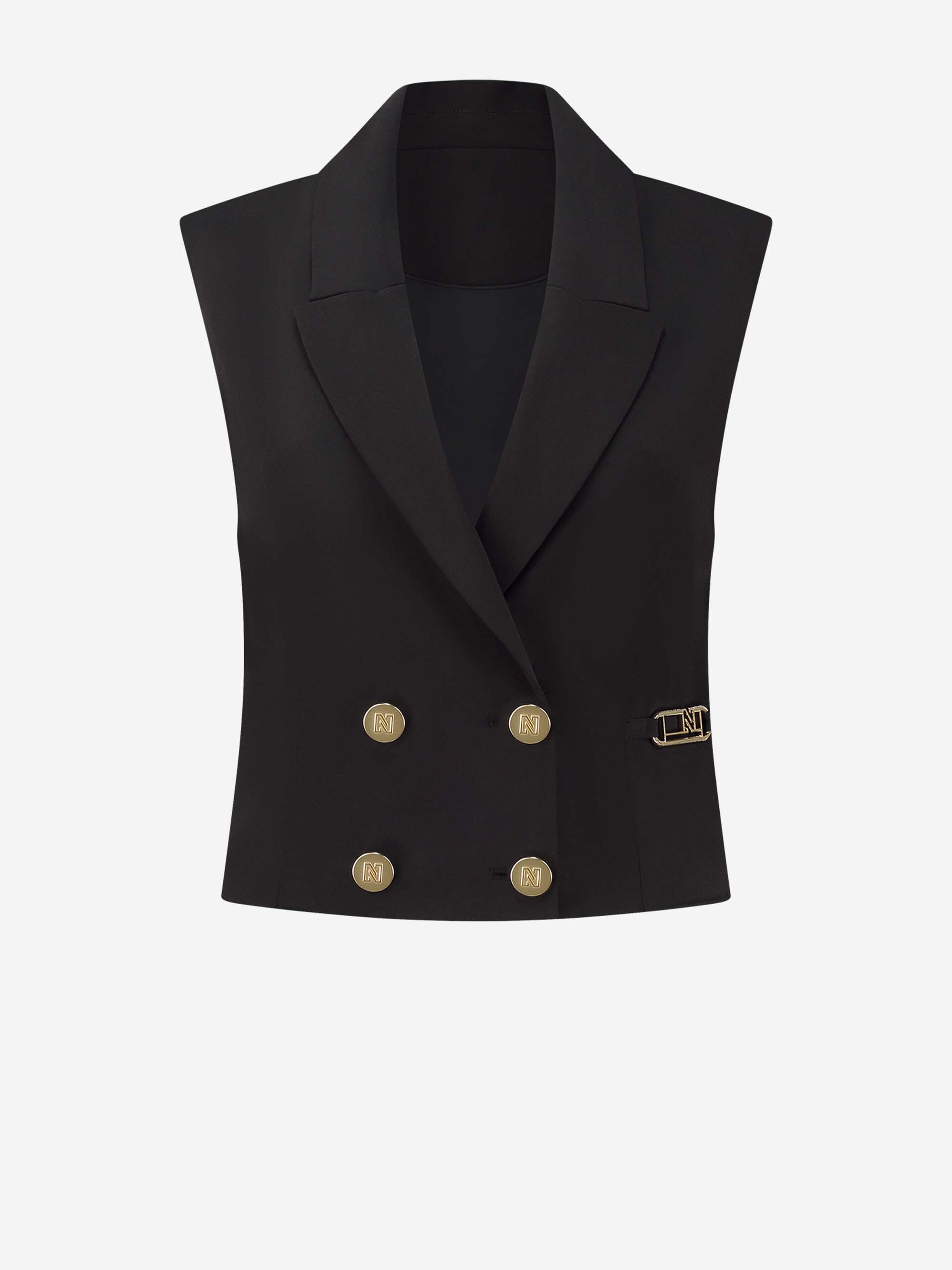 Kort double-breasted gilet