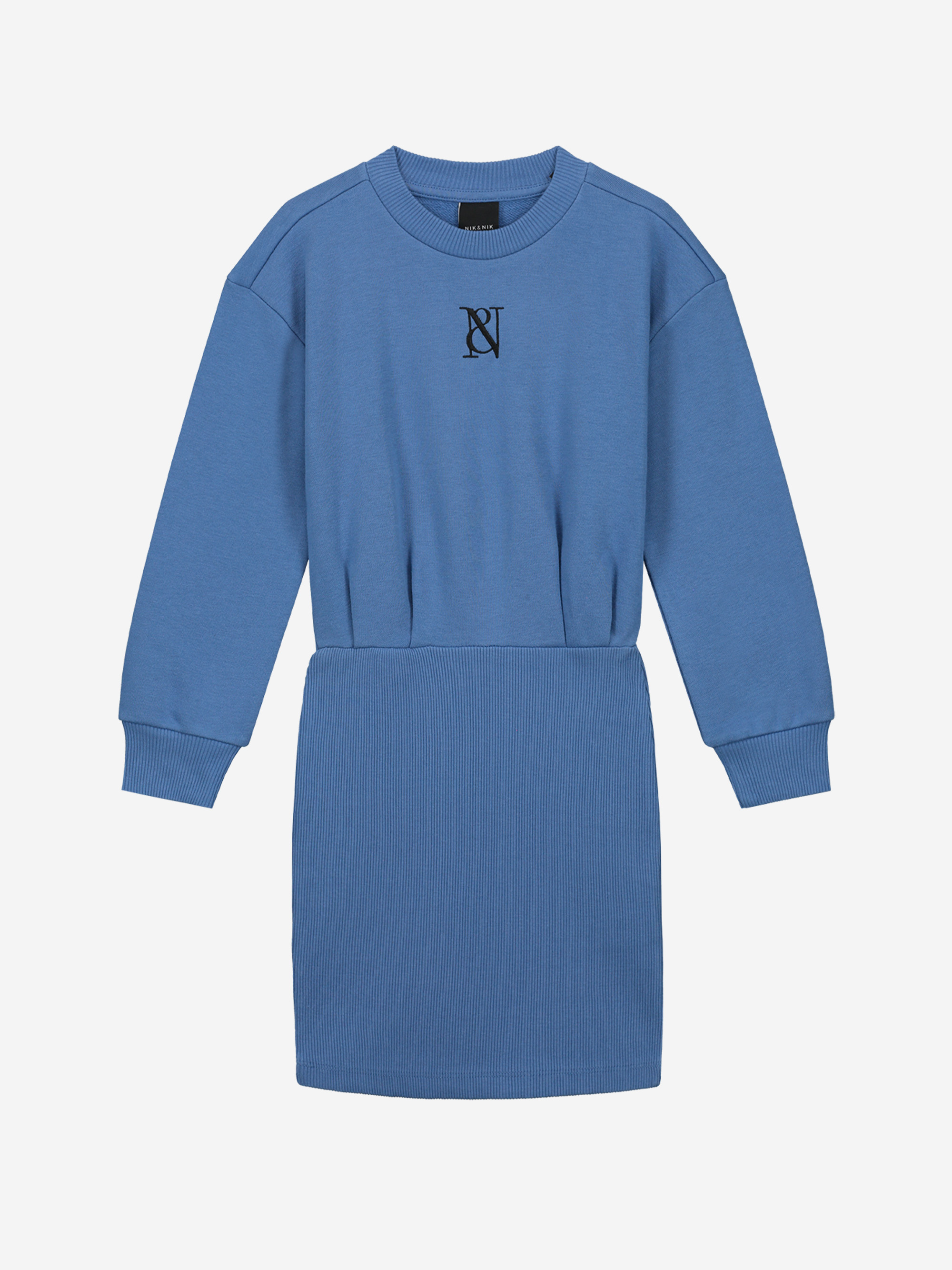 Sweatdress with rib bottom