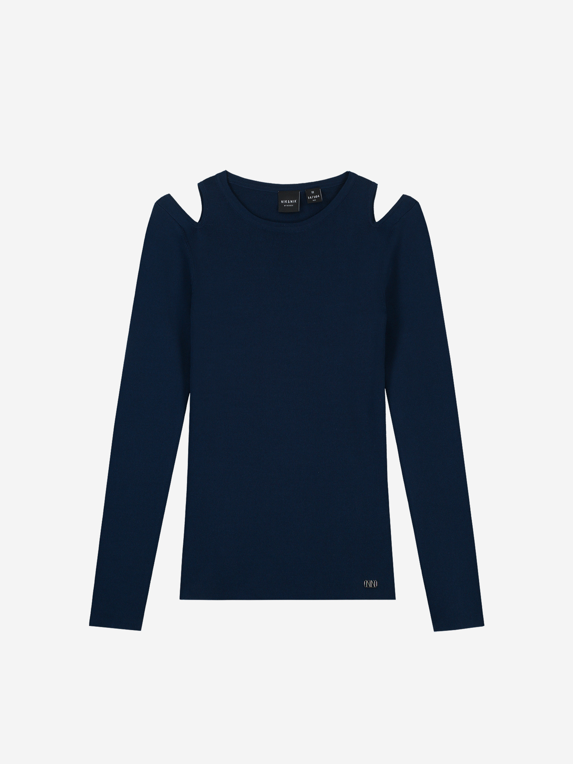 Long-sleeved top with cut outs