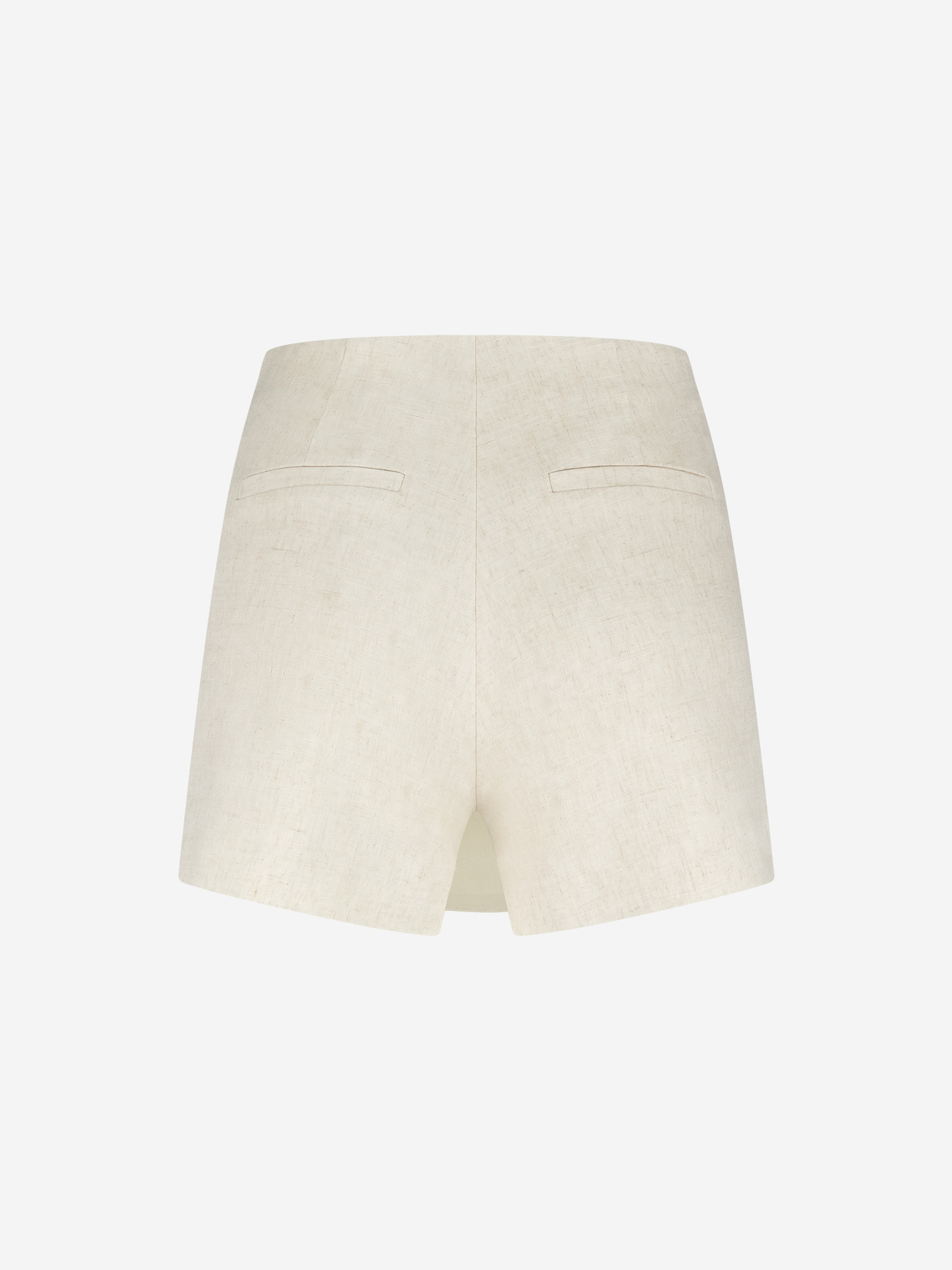 Melange skort with asymmetrical wrap over