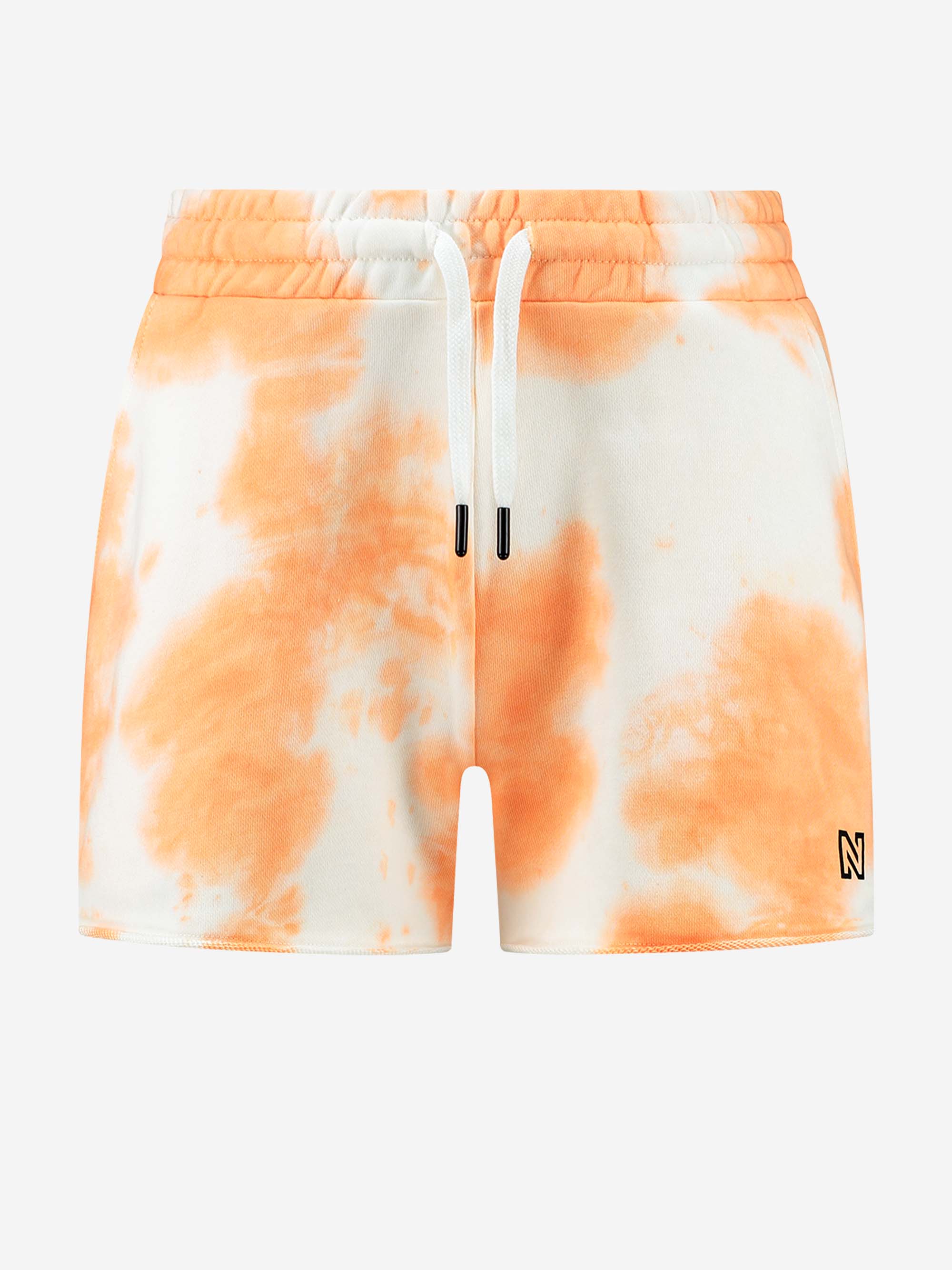 Mid Rise shorts met tie dye print