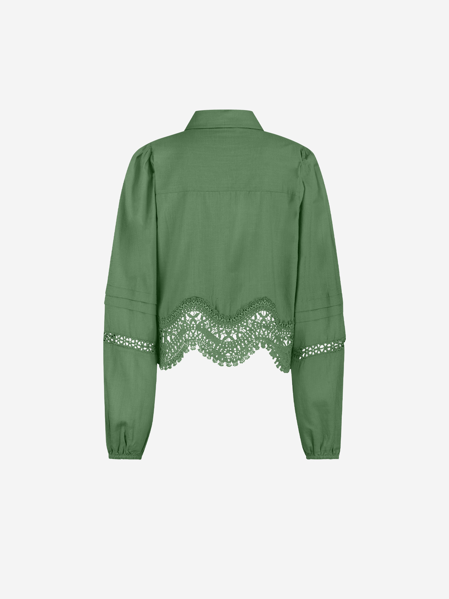 Blouse with broderie anglaise