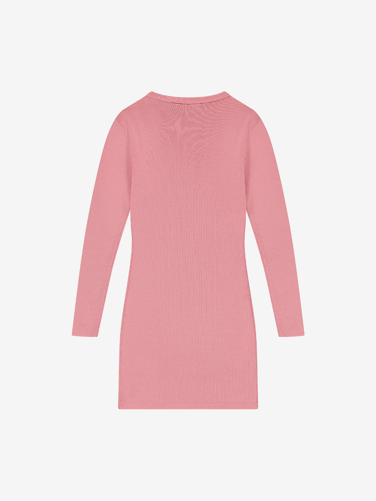 Fitted dress with ribbed details