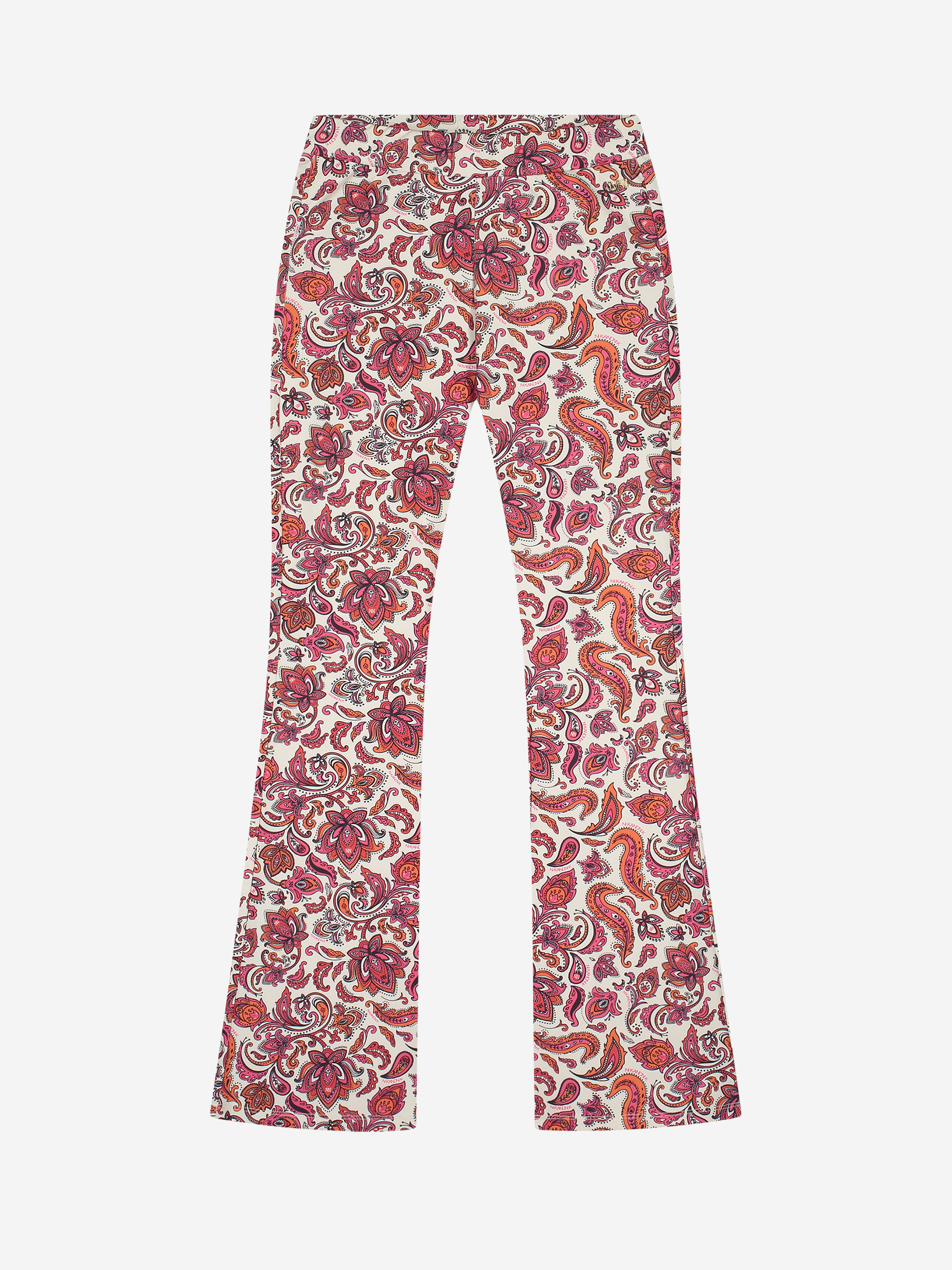 Flared pants with print