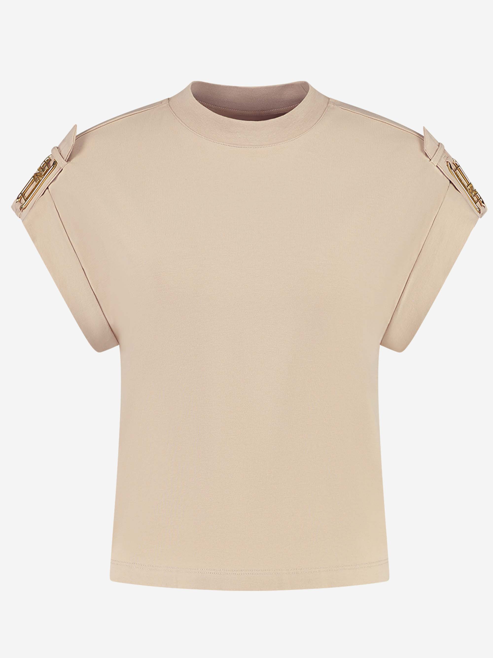  Loose fit t-shirt met opgerolde mouwen